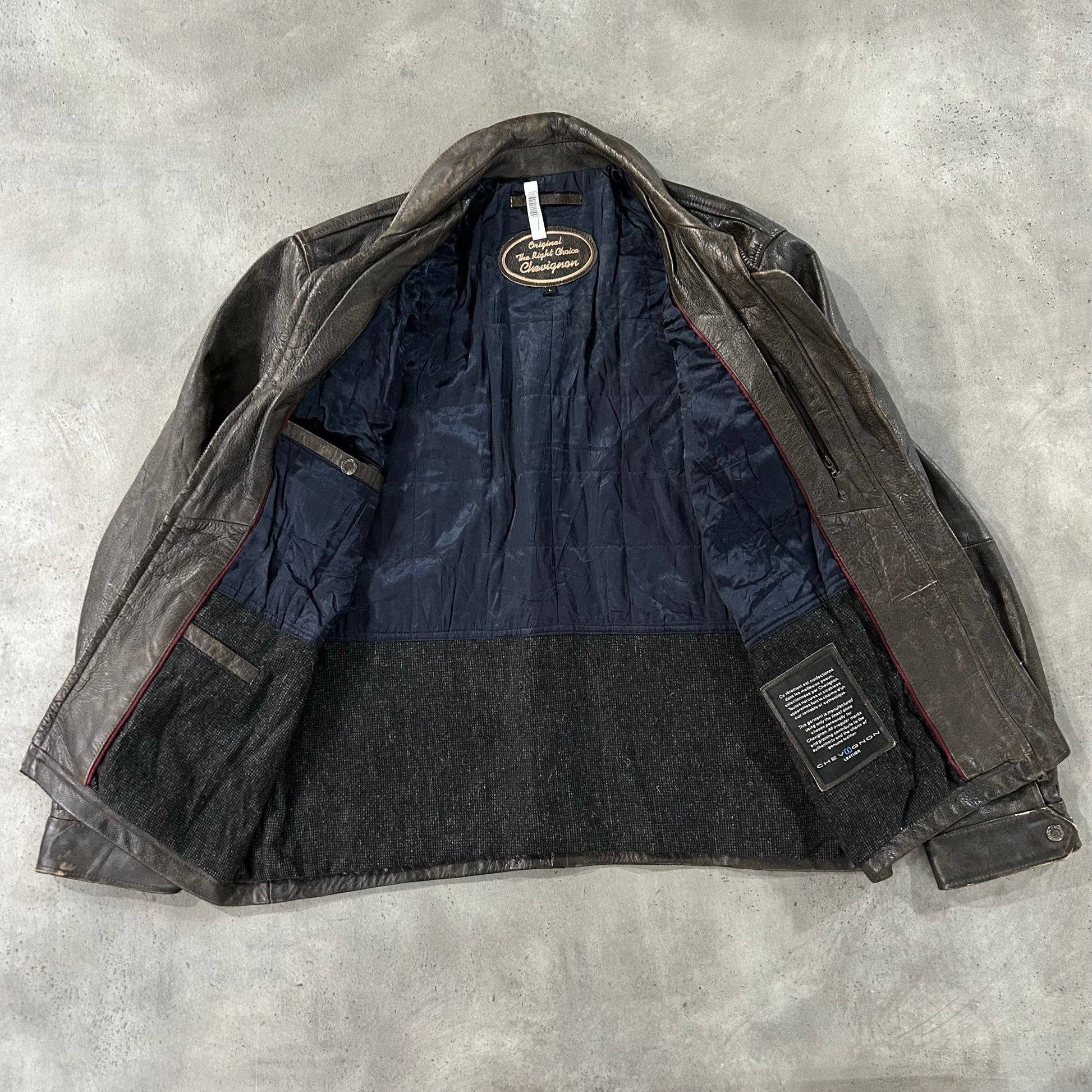 Vintage 70s-90s Chevignon Retro Leather Jackets