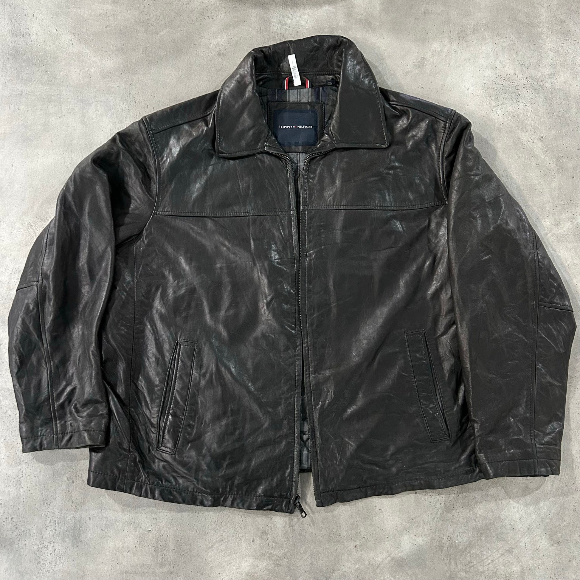 Vintage Tommy Hilfiger Retro Leather Jackets