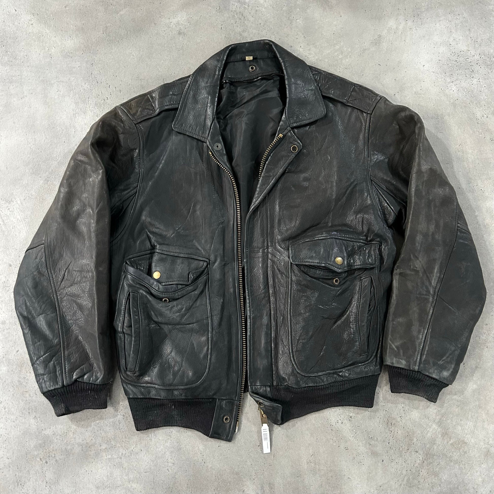 Vintage 70s-90s France Military Flight Leather Jackets