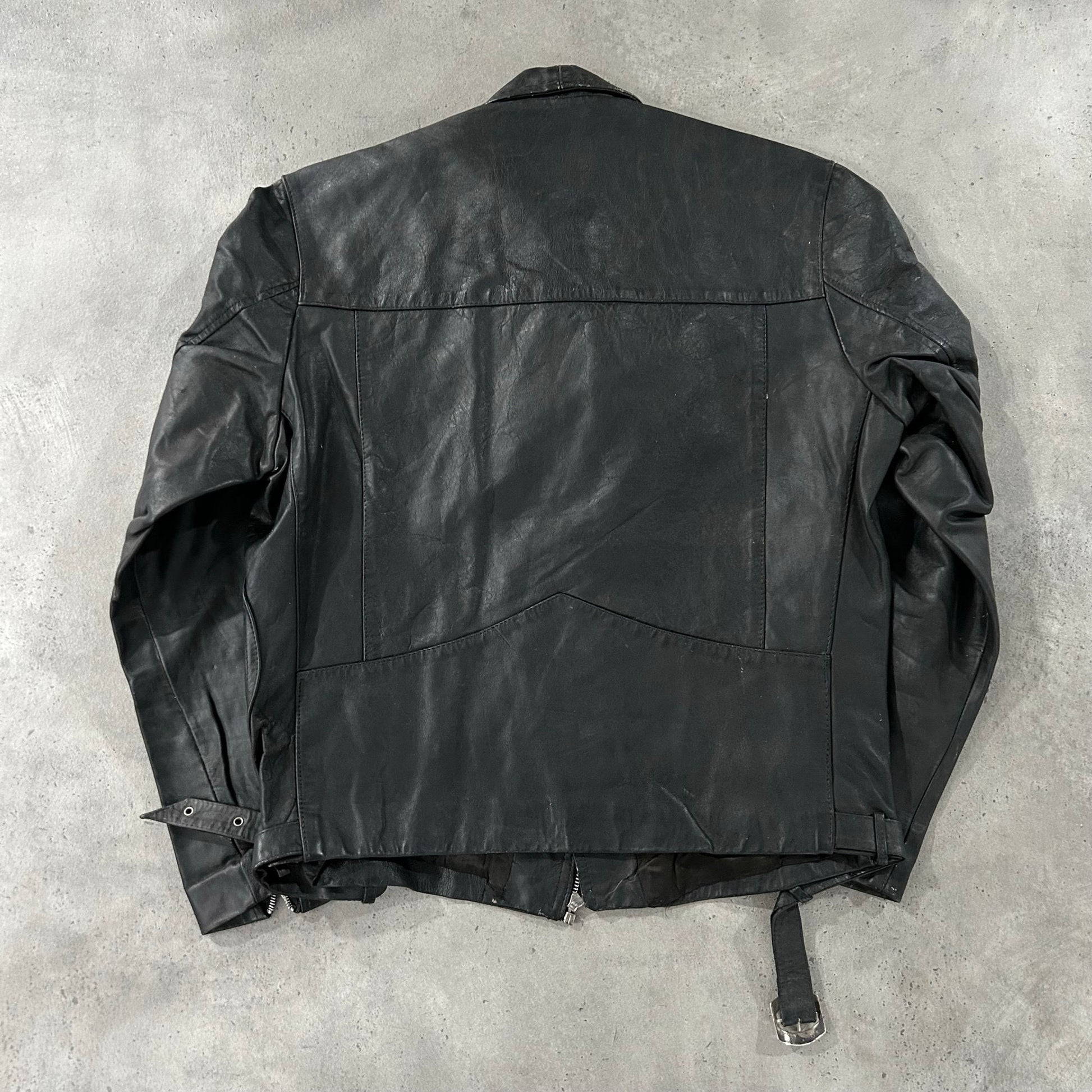 Vintage 70s-90s France Double Rider Leather Jackets