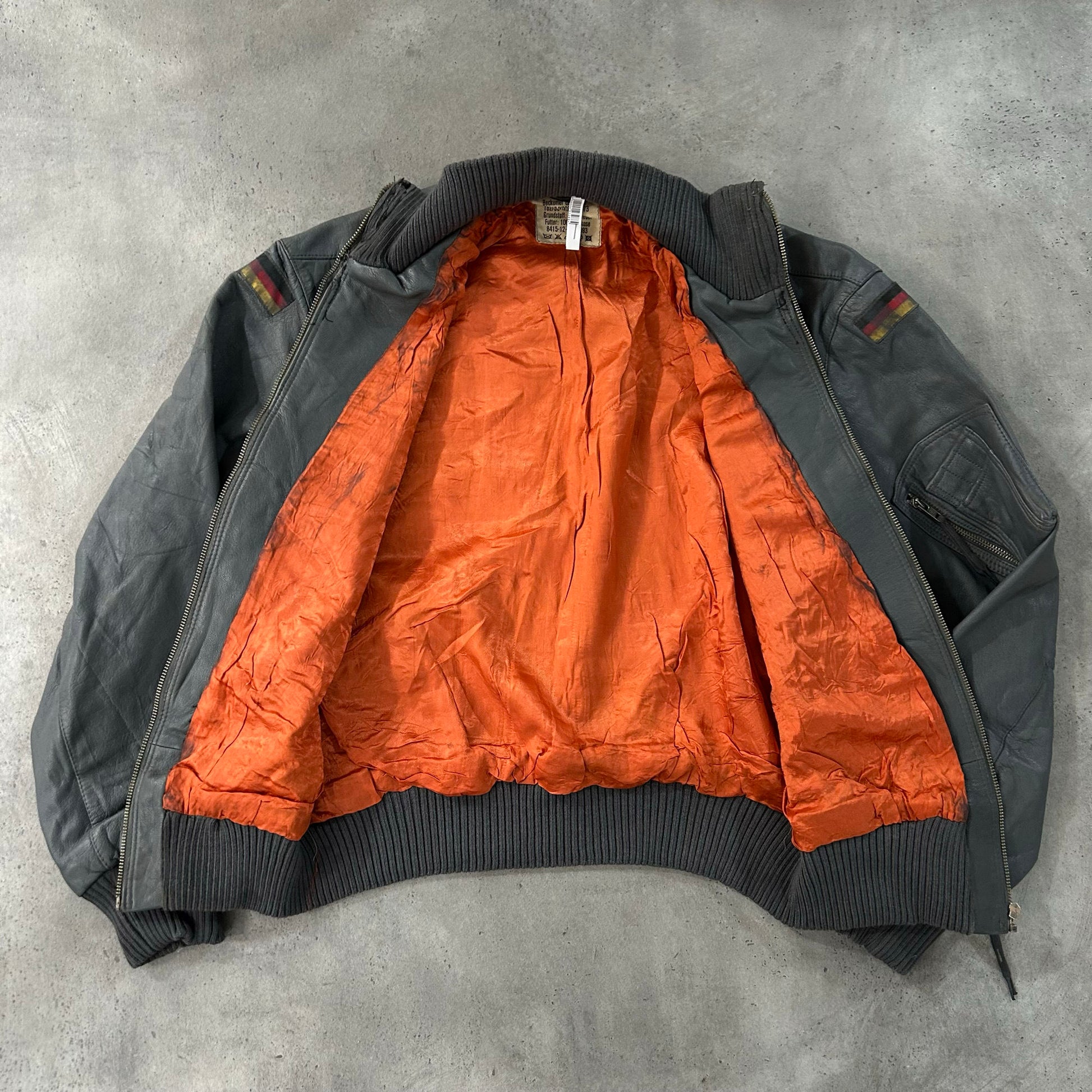 Vintage 70s-90s Germany Military Flight Leather Jackets