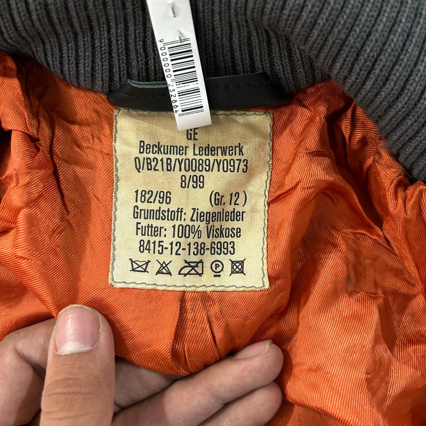 Vintage 70s-90s Germany Military Flight Leather Jackets