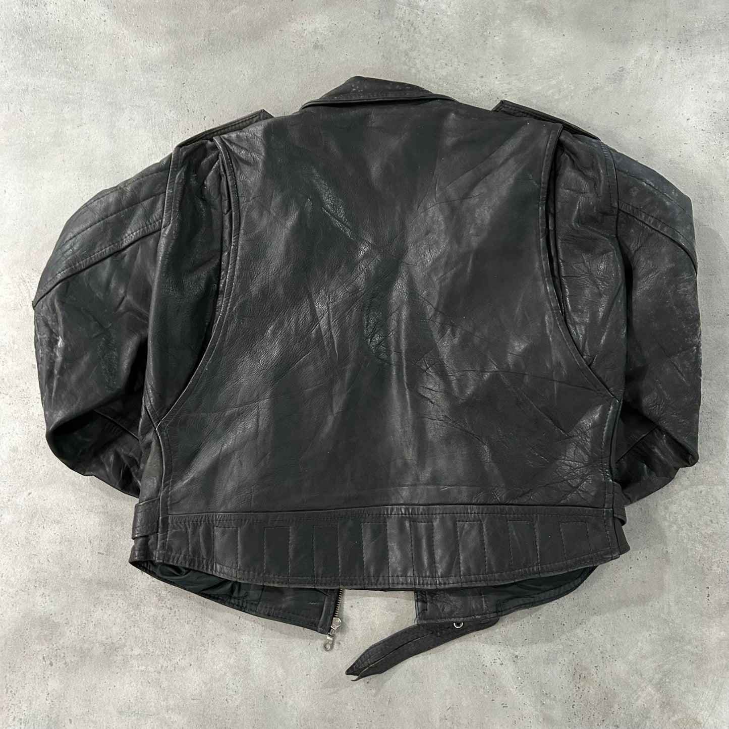 Vintage 70s-90s Italy Double Rider Leather Jackets