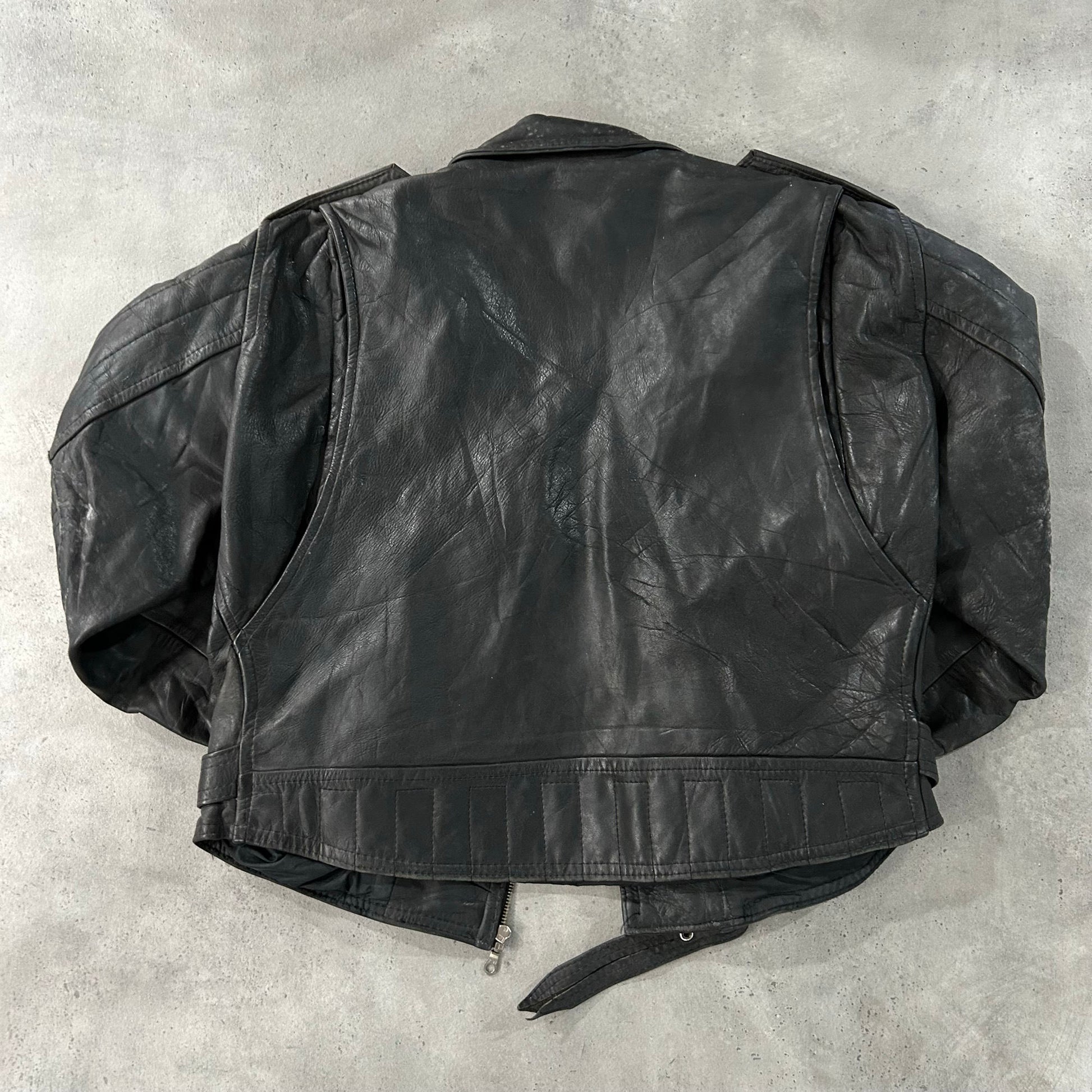 Vintage 70s-90s Italy Double Rider Leather Jackets