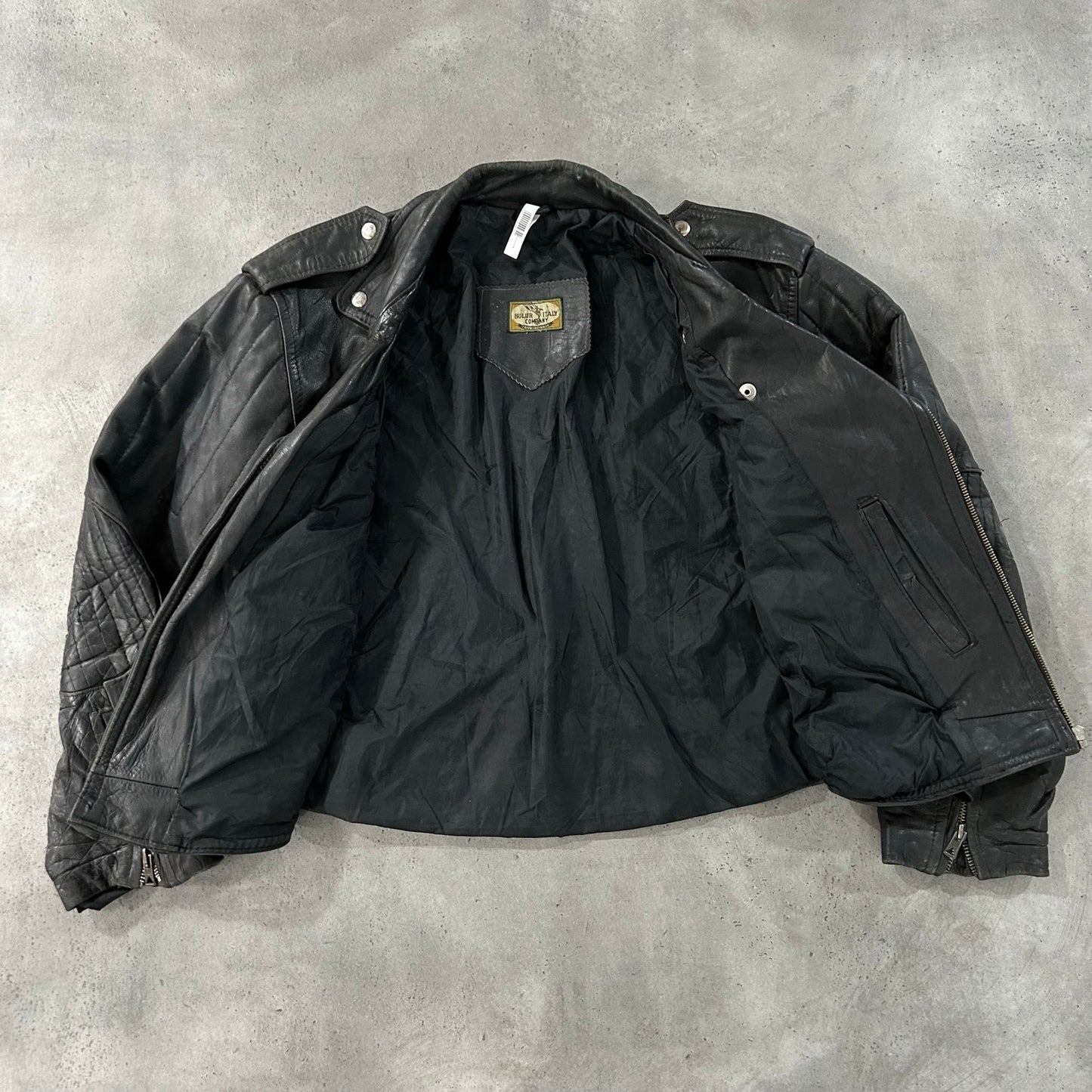 Vintage 70s-90s Italy Double Rider Leather Jackets