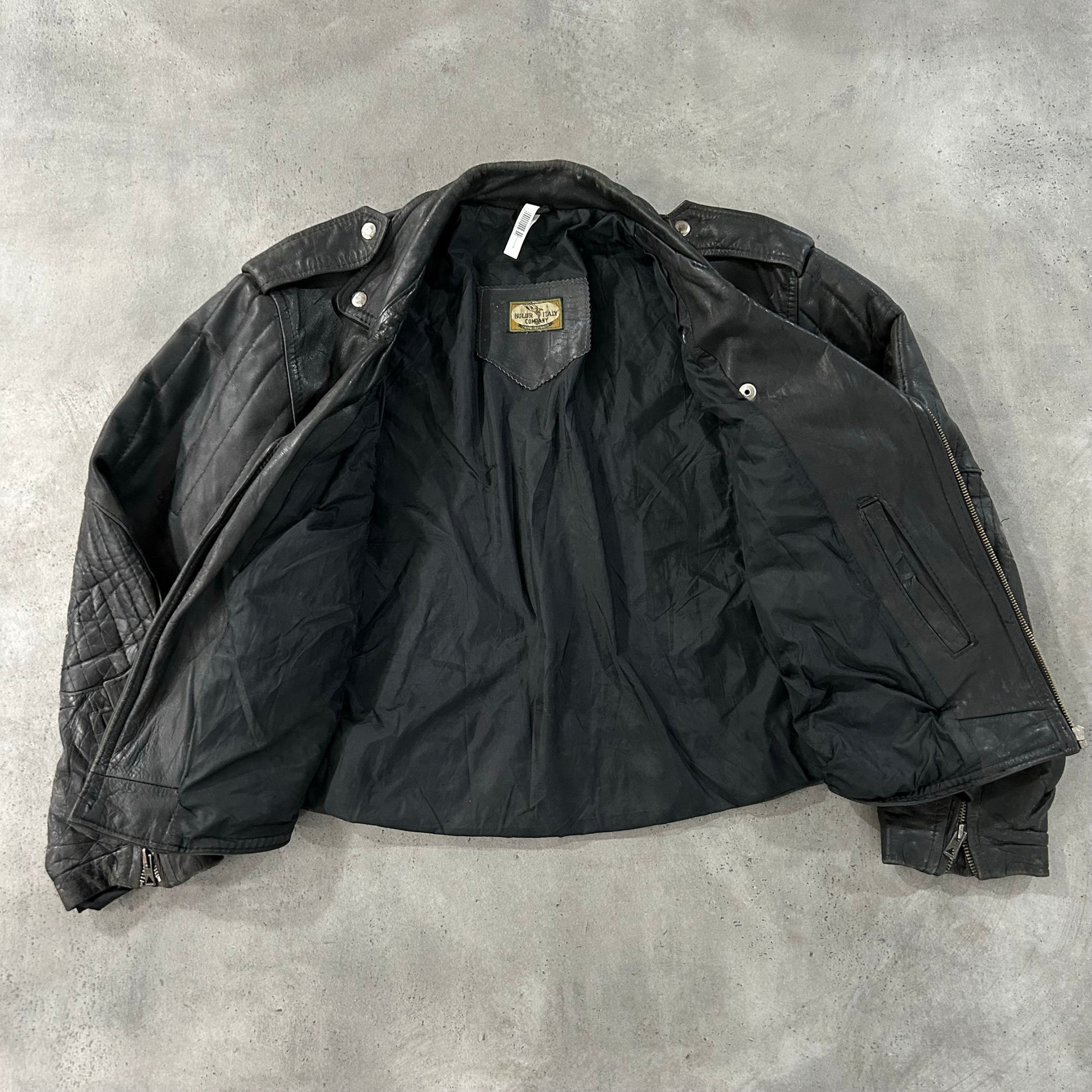 Vintage 70s-90s Italy Double Rider Leather Jackets
