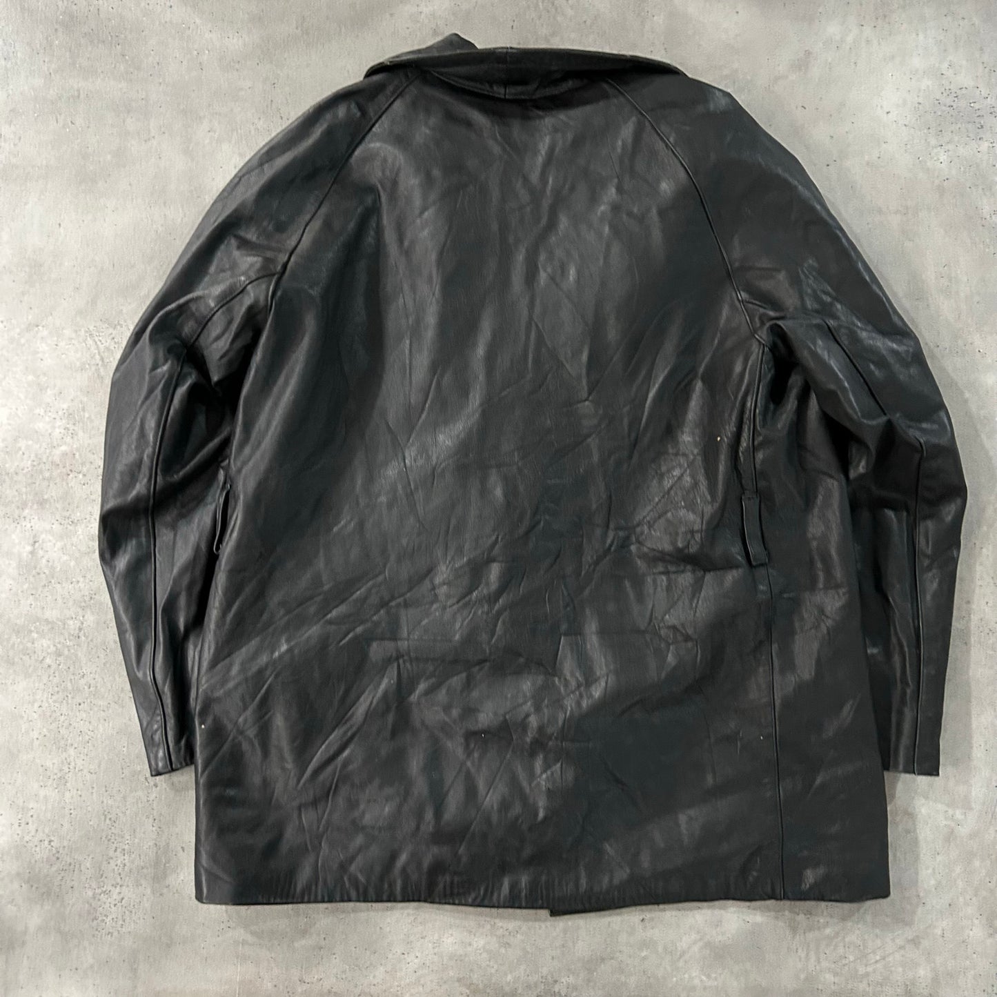 Vintage 50s-60s France Workwear Mid-Length Leather Jackets