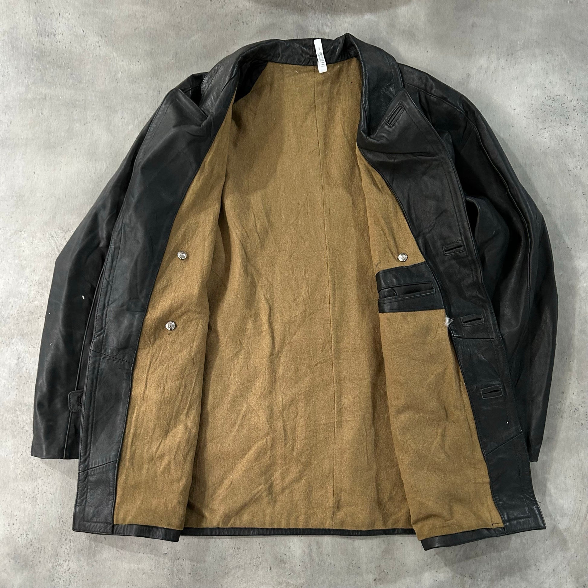 Vintage 50s-60s France Workwear Mid-Length Leather Jackets