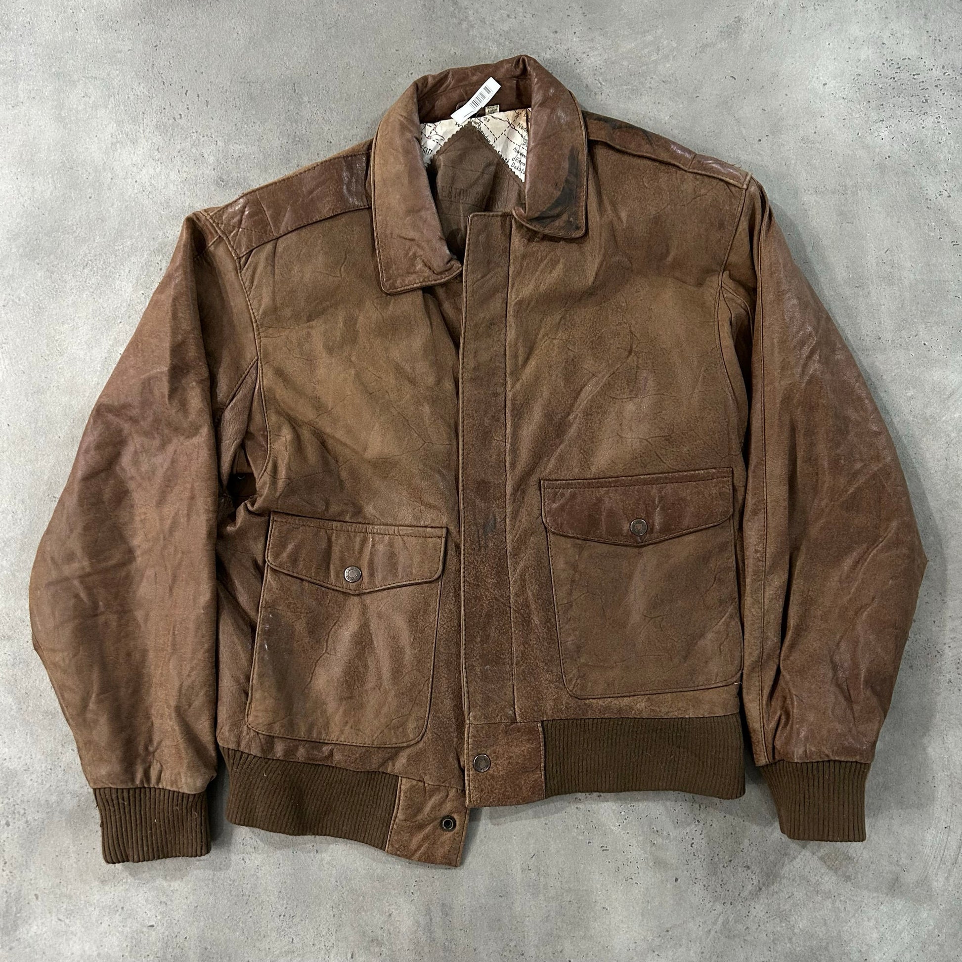 Vintage 70s-90s South Korea Military A-2 Leather Jackets