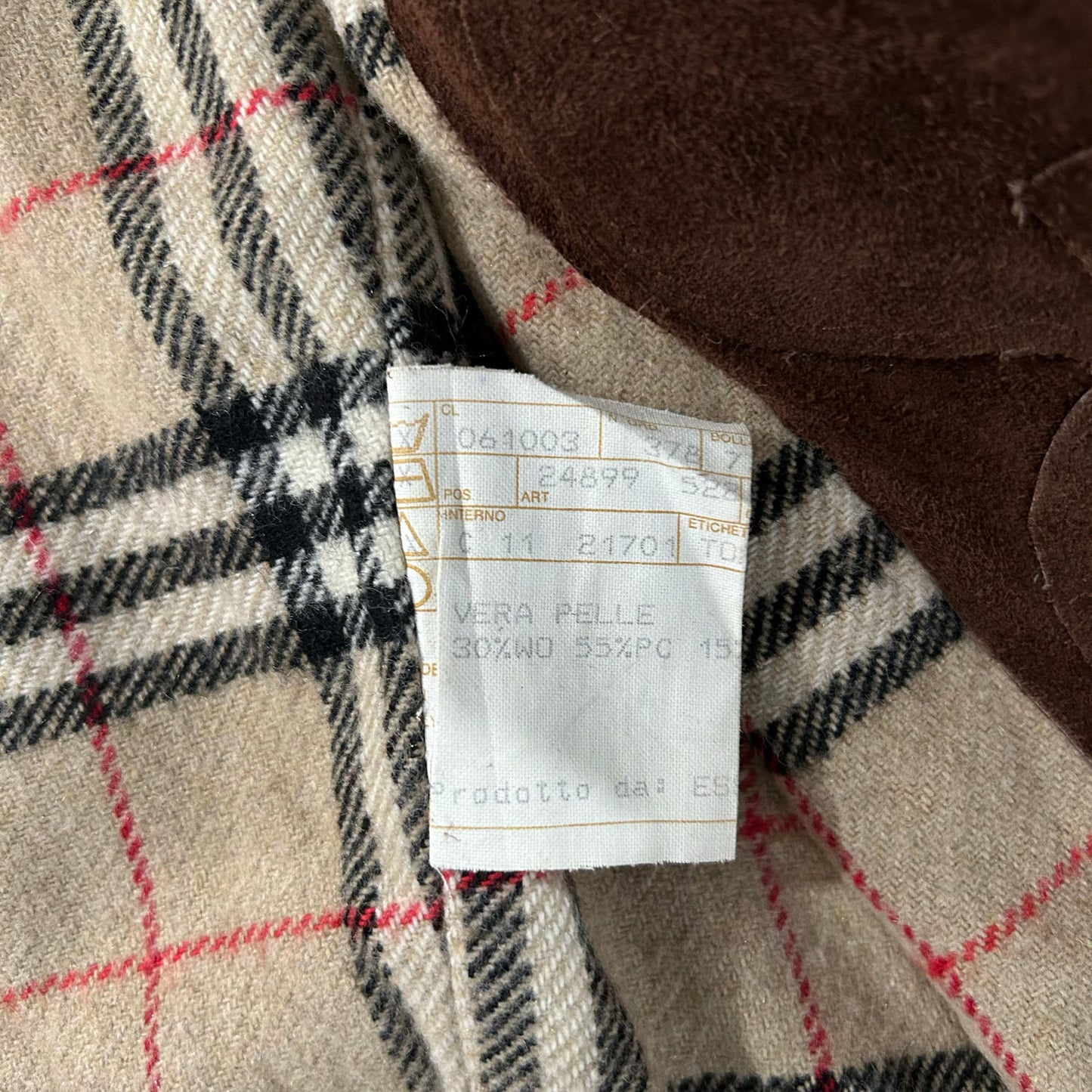 Vintage 70s-90s Italy Burberry Pre-owned Luxury Leather Jackets