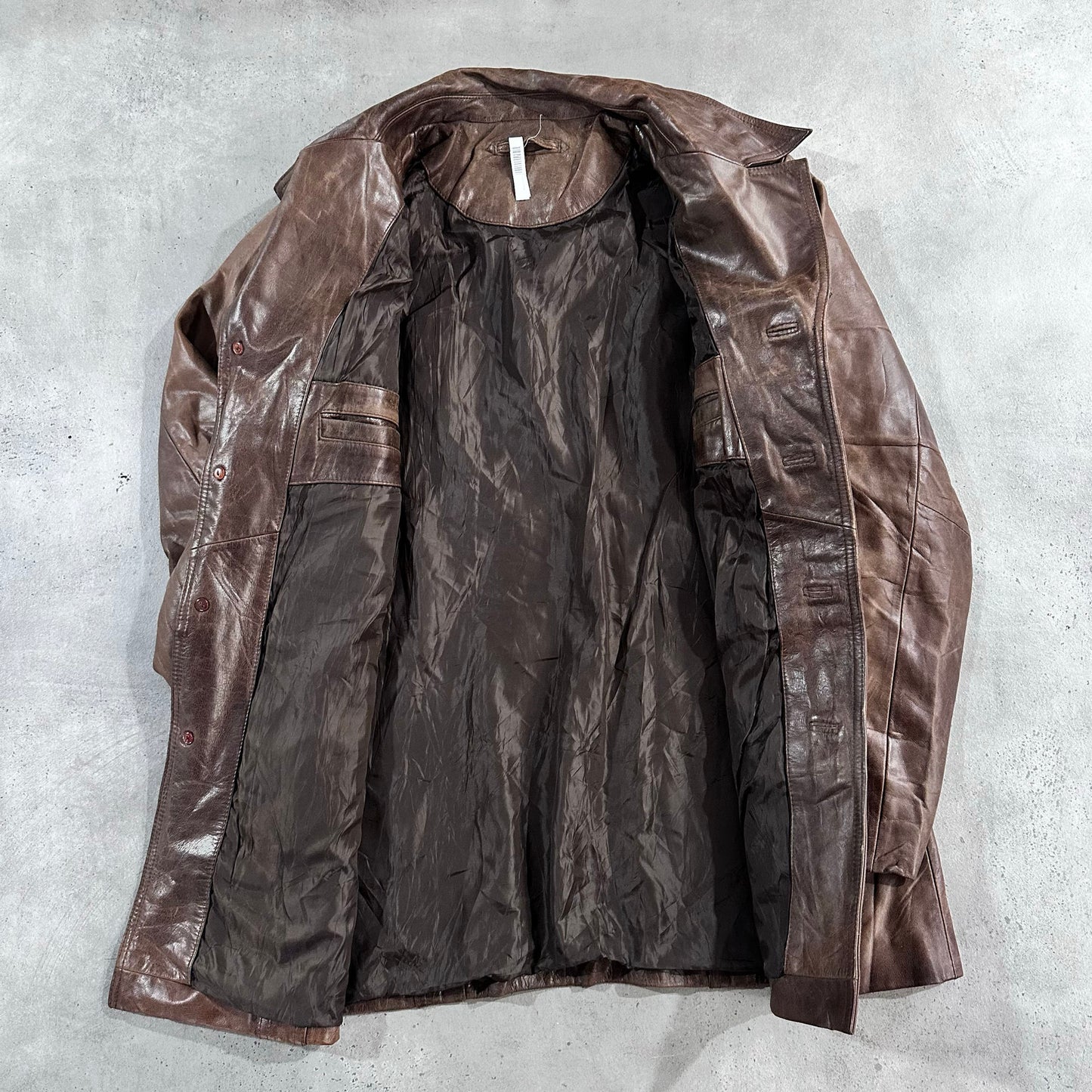 Vintage Retro Mid-Length Leather Jackets