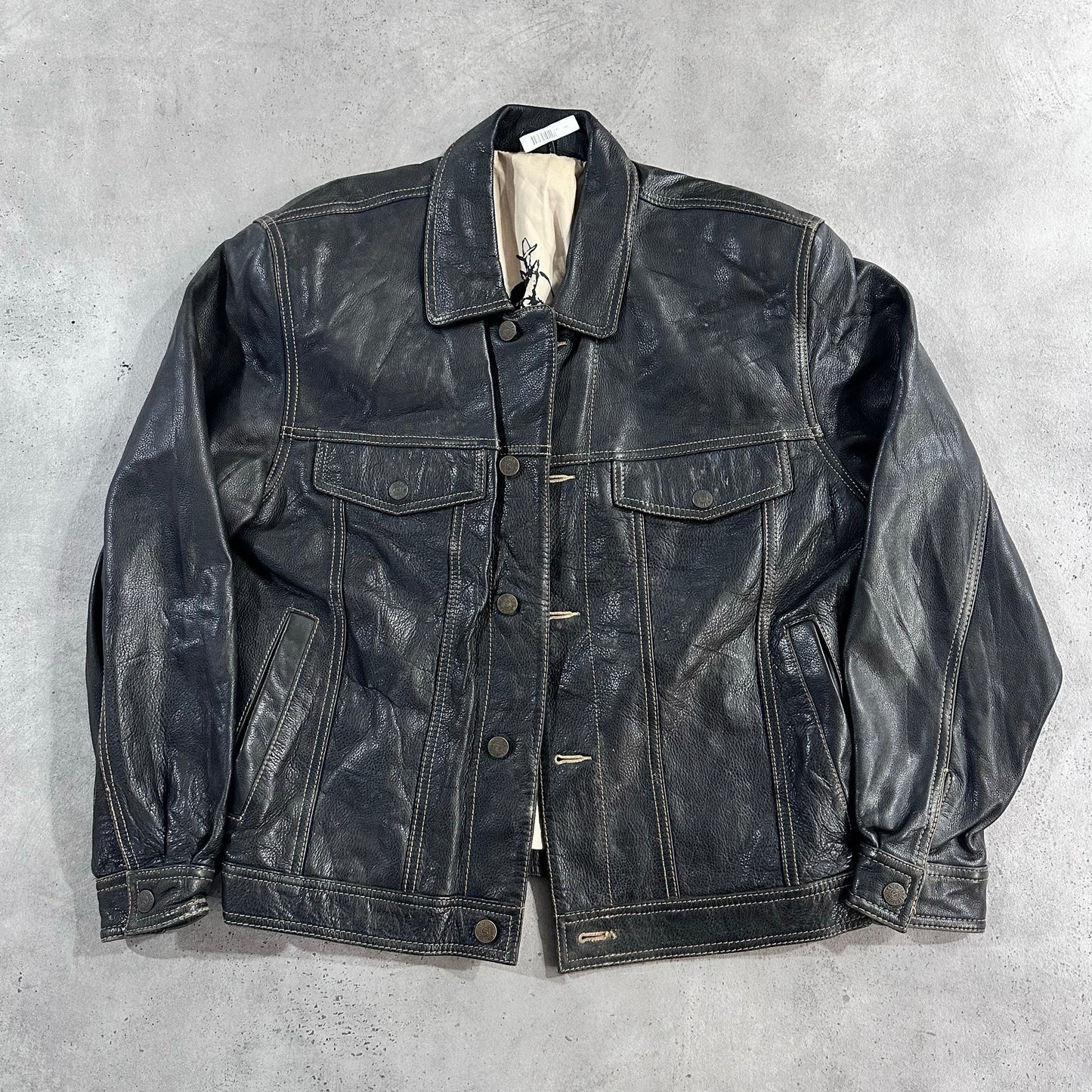 Vintage South Korea Retro Leather Jackets