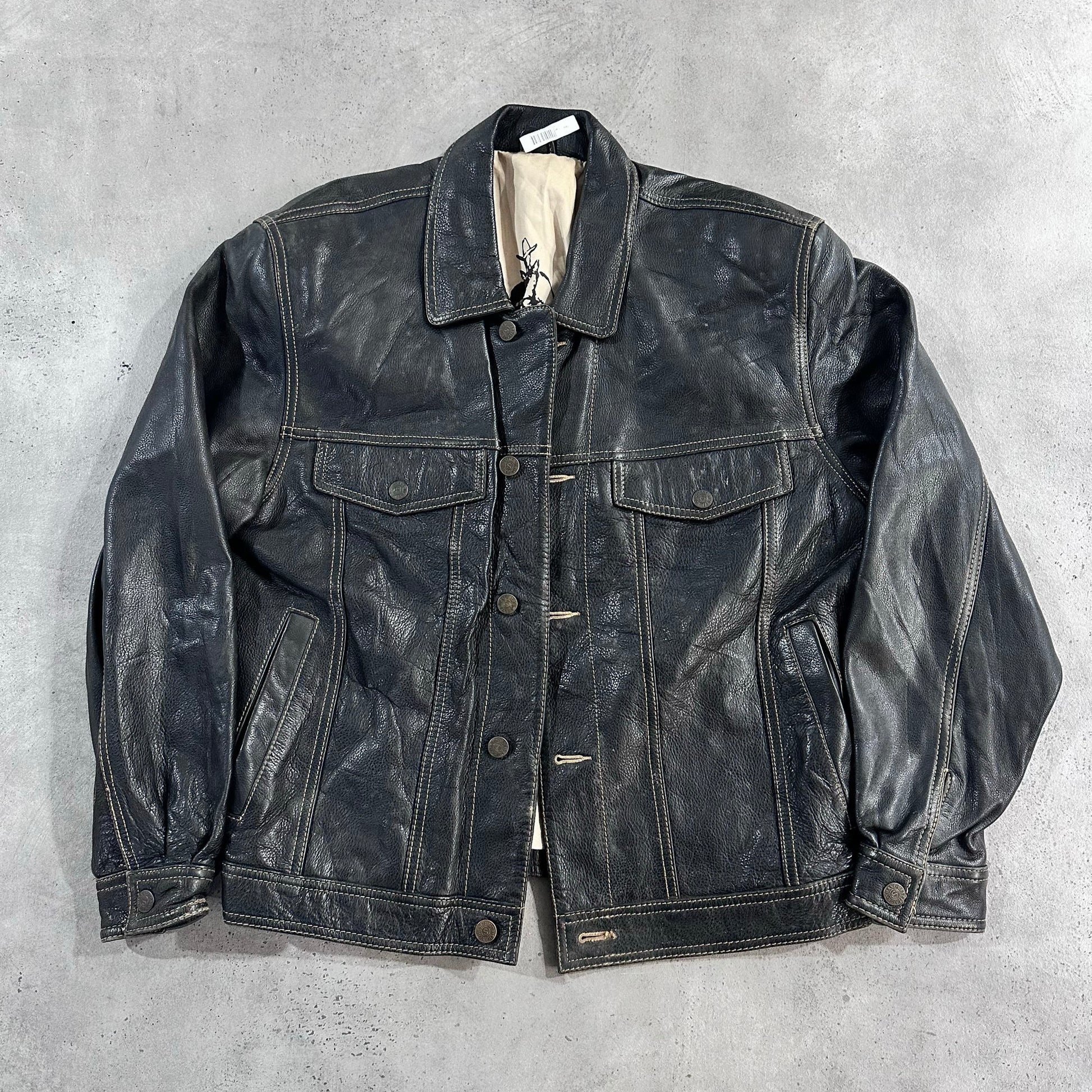 Vintage South Korea Retro Leather Jackets
