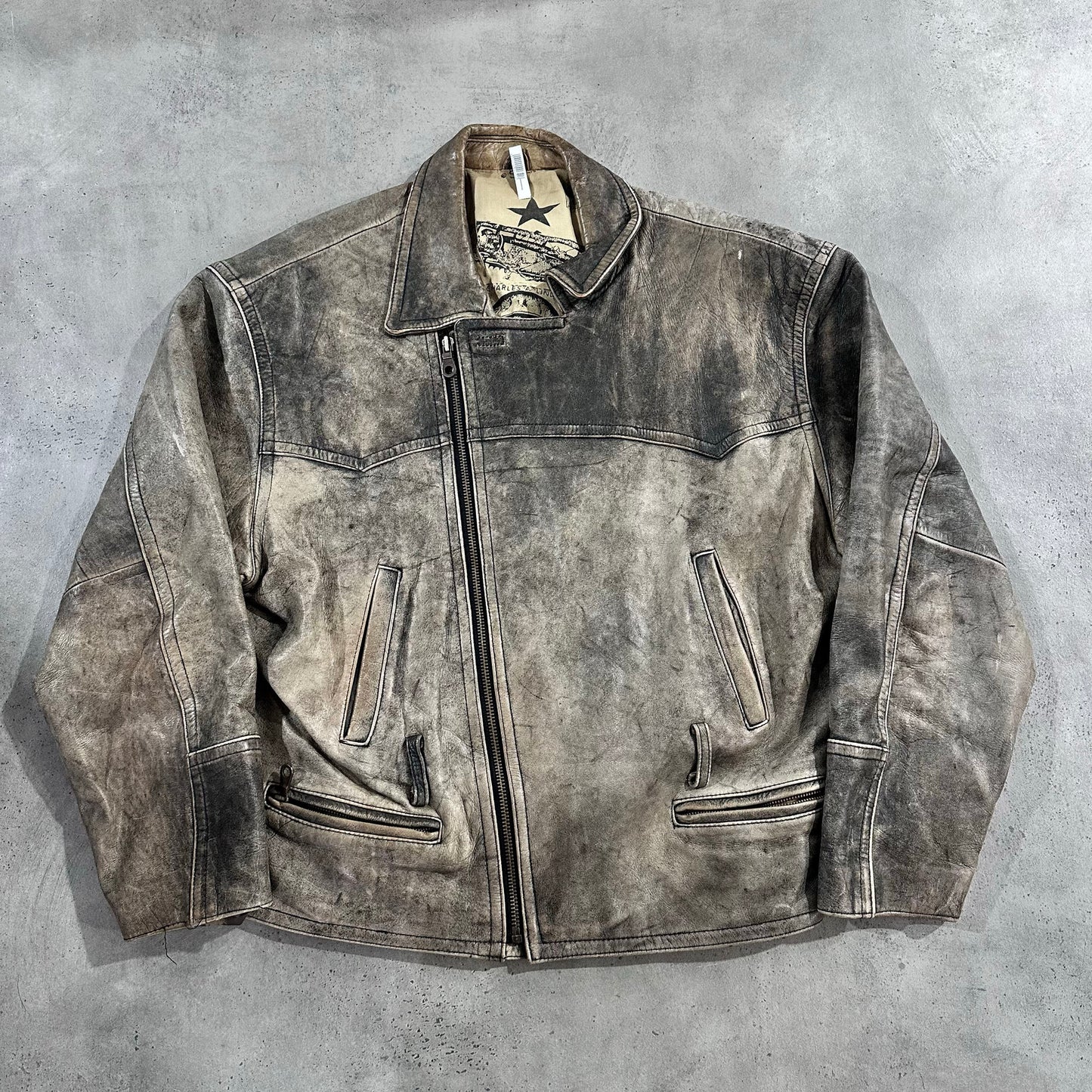 Vintage 70s-90s Retro Double Rider Leather Jackets