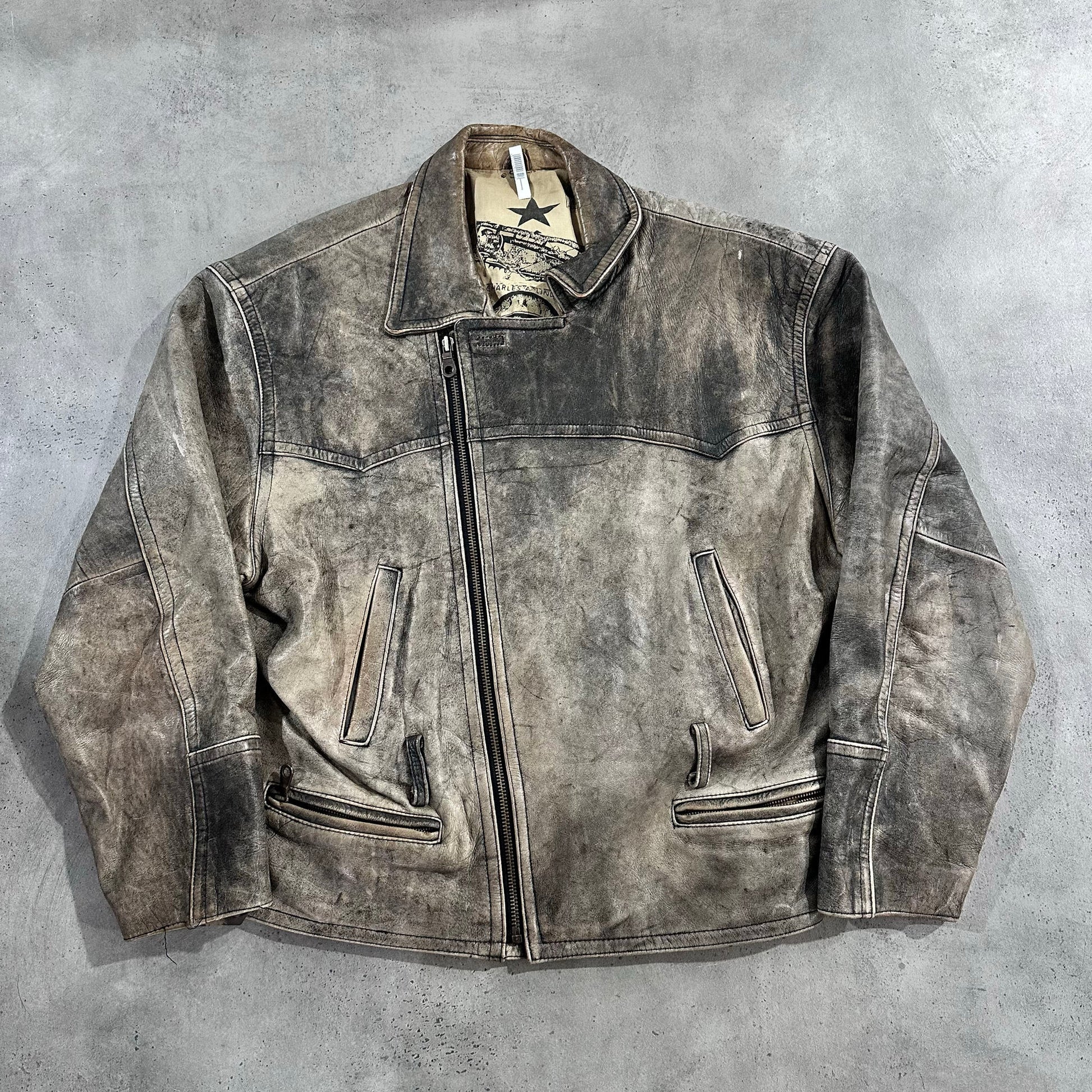 Vintage 70s-90s Retro Double Rider Leather Jackets