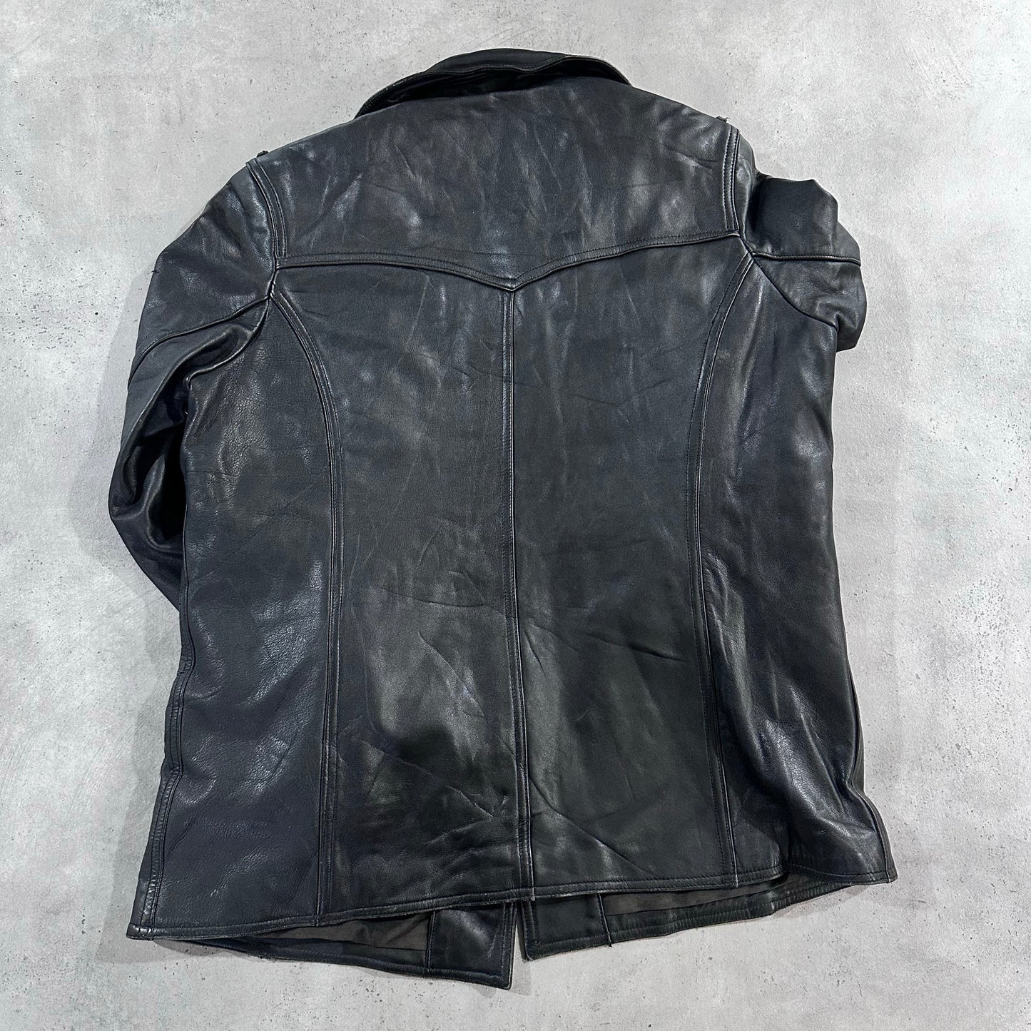 Vintage 70s-90s Germany Military Mid-Length Leather Jackets