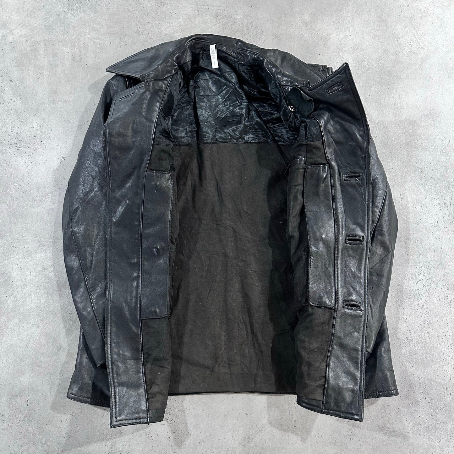 Vintage 70s-90s Germany Military Mid-Length Leather Jackets