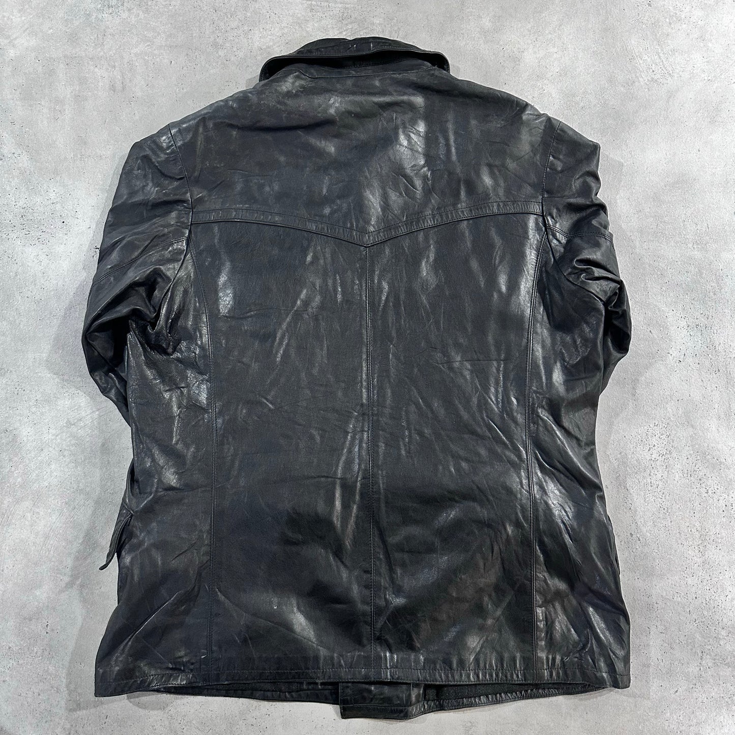 Vintage France Pre-owned Luxury Mid-Length Leather Jackets