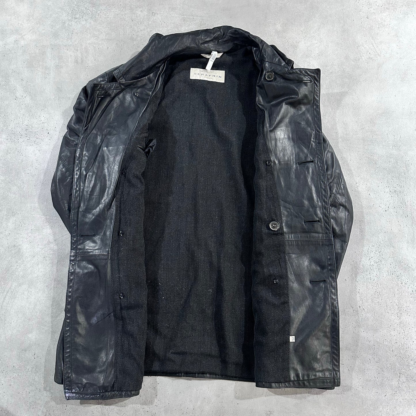 Vintage France Pre-owned Luxury Mid-Length Leather Jackets