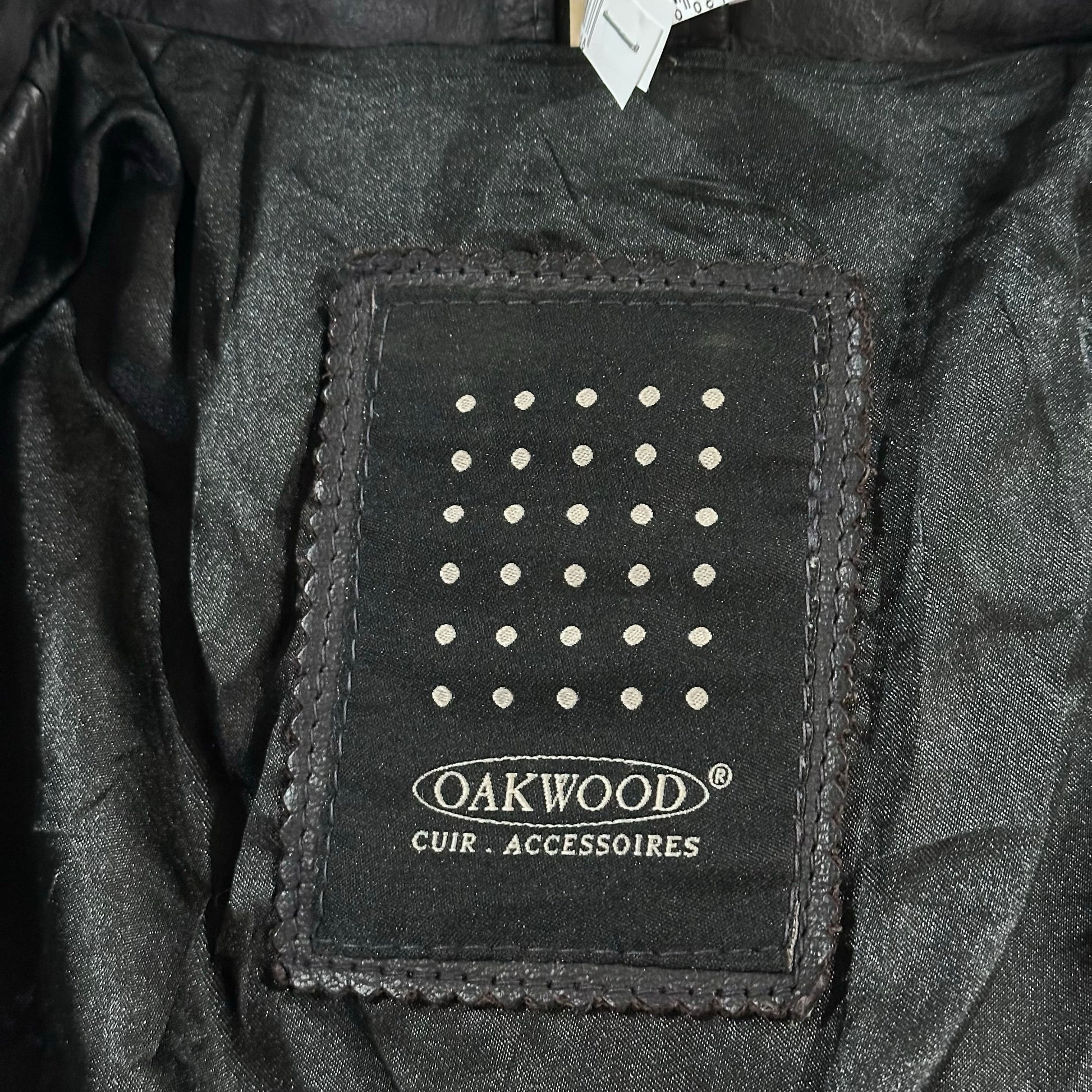 Vintage 70s-90s France Oakwood Retro Mid-Length Leather Jackets