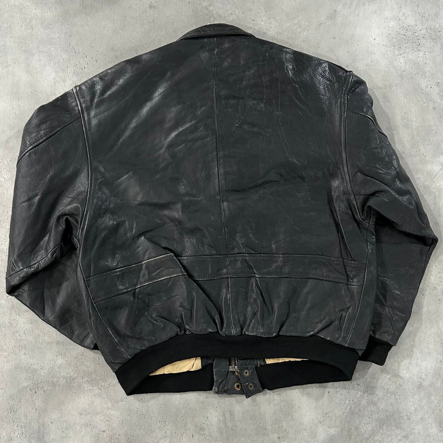 Vintage 70s-90s France Military A-2 Leather Jackets