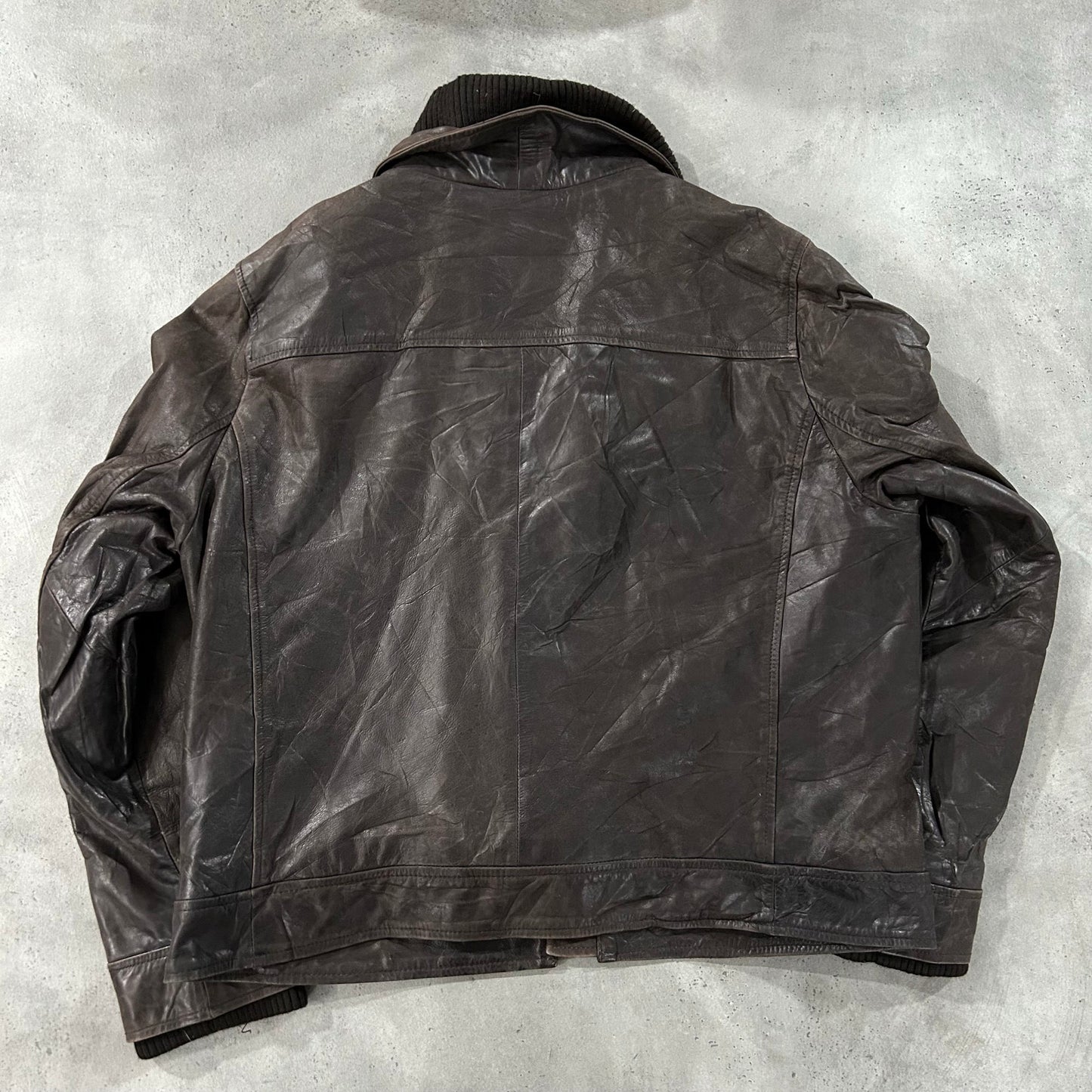 Vintage Oakwood Retro Flight Leather Jackets