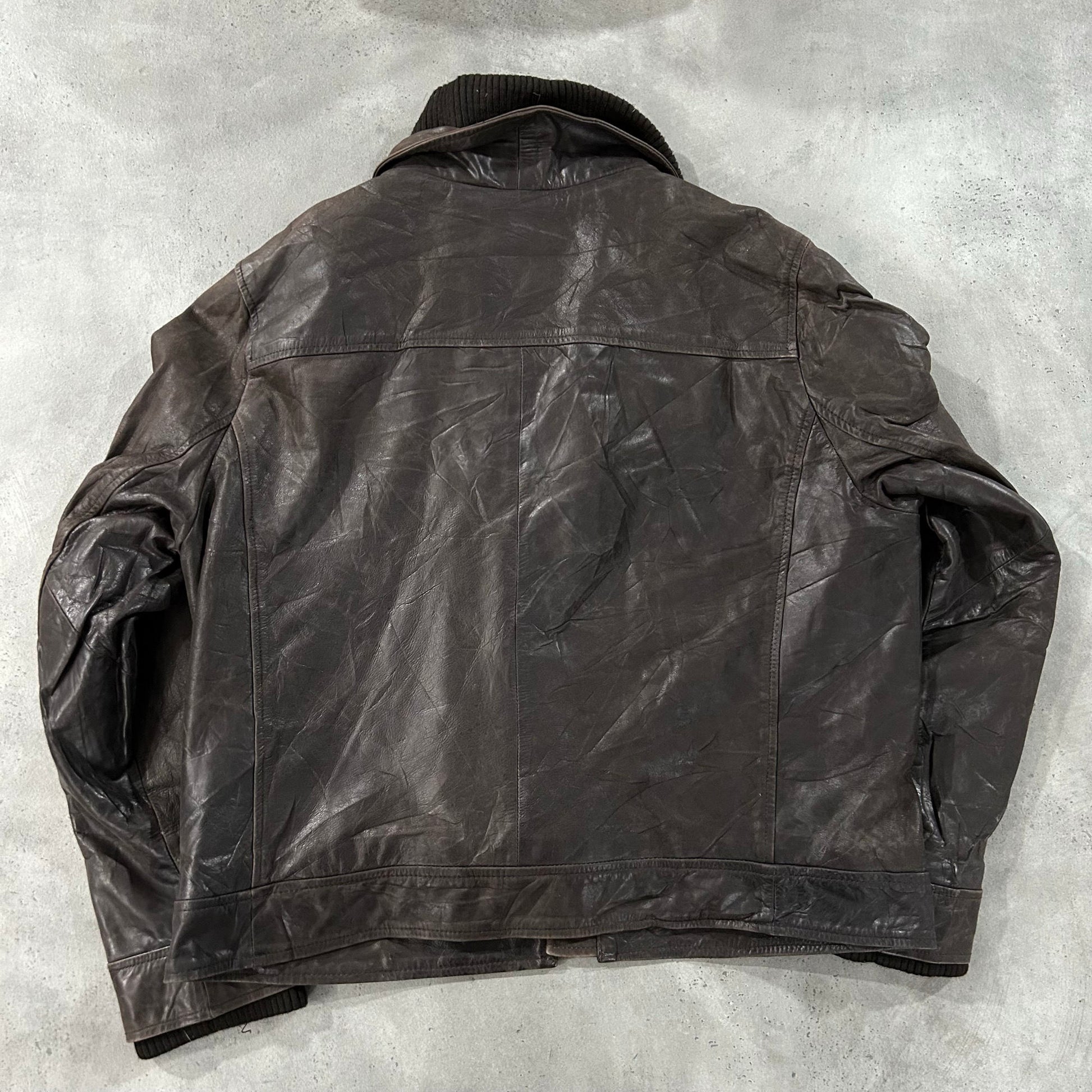 Vintage Oakwood Retro Flight Leather Jackets