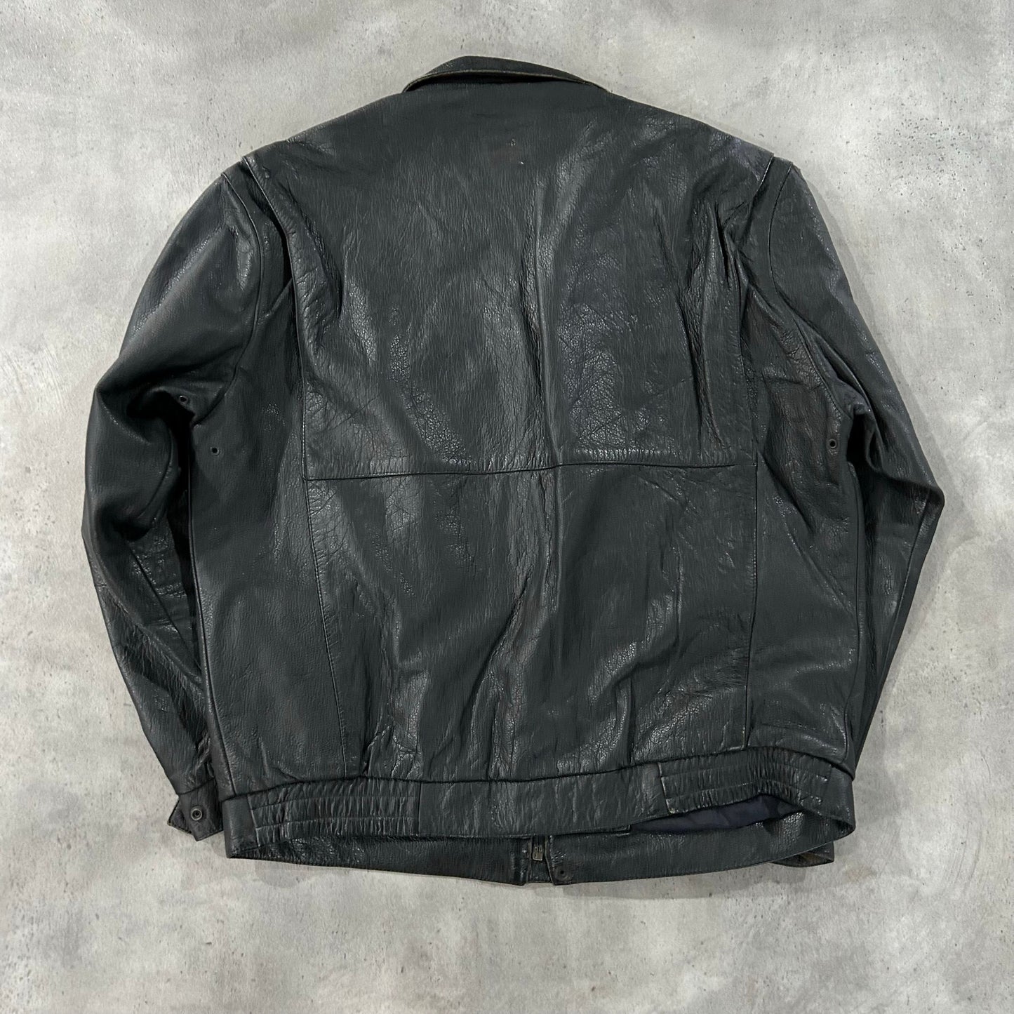 Vintage Netherlands Military Motorcycle Leather Jackets