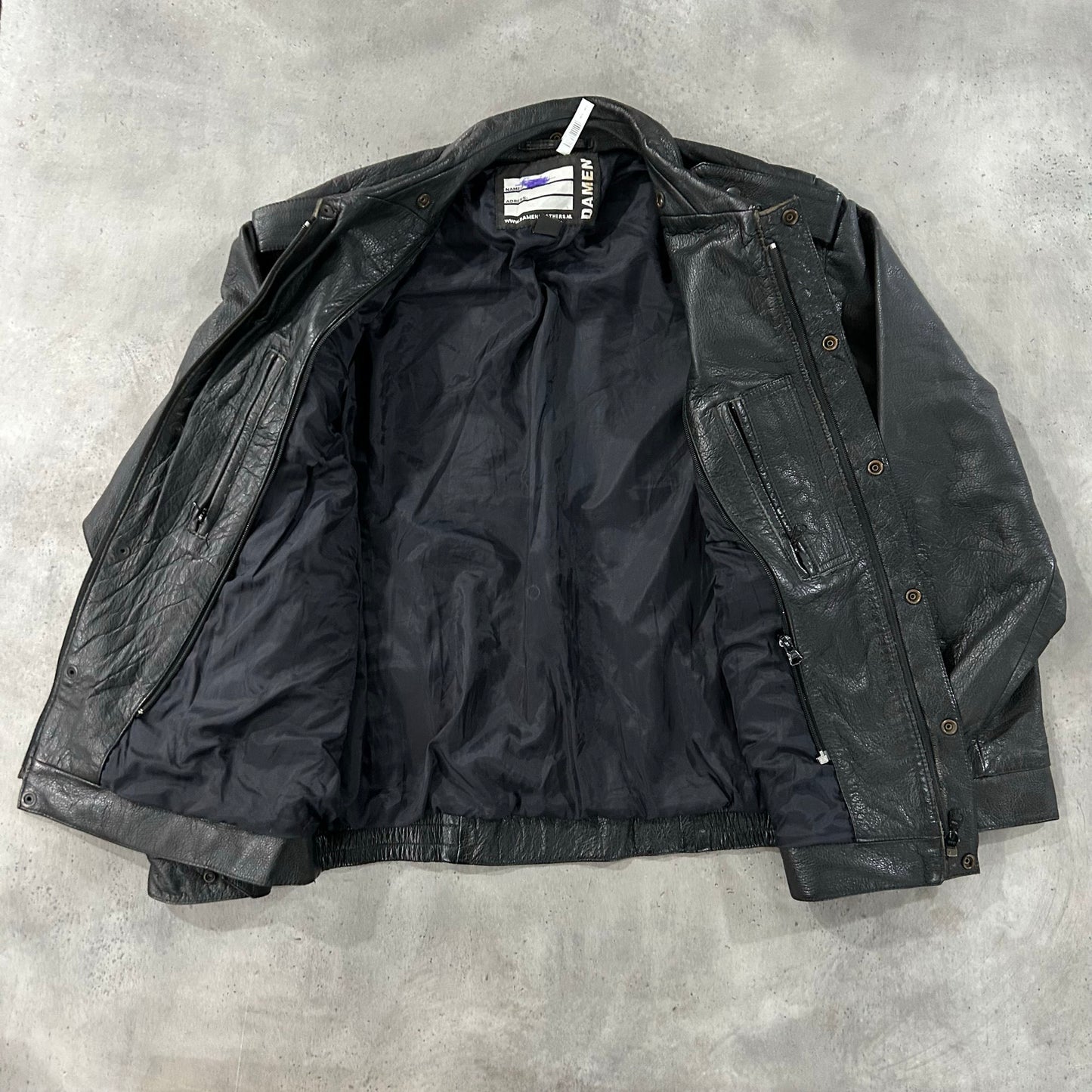 Vintage Netherlands Military Motorcycle Leather Jackets