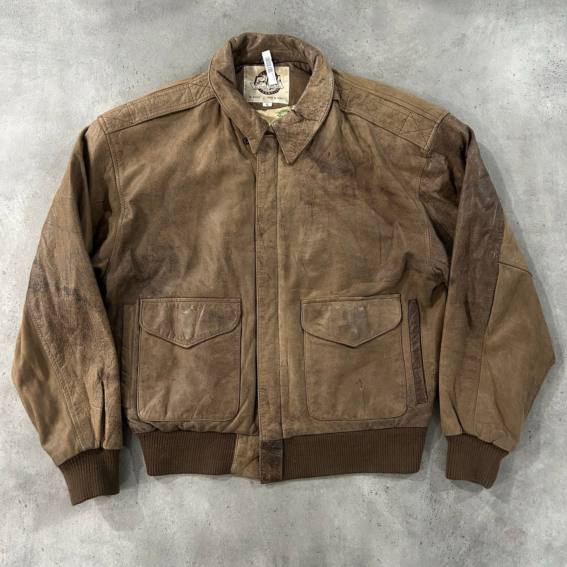Vintage 70s-90s South Korea Military A-2 Leather Jackets