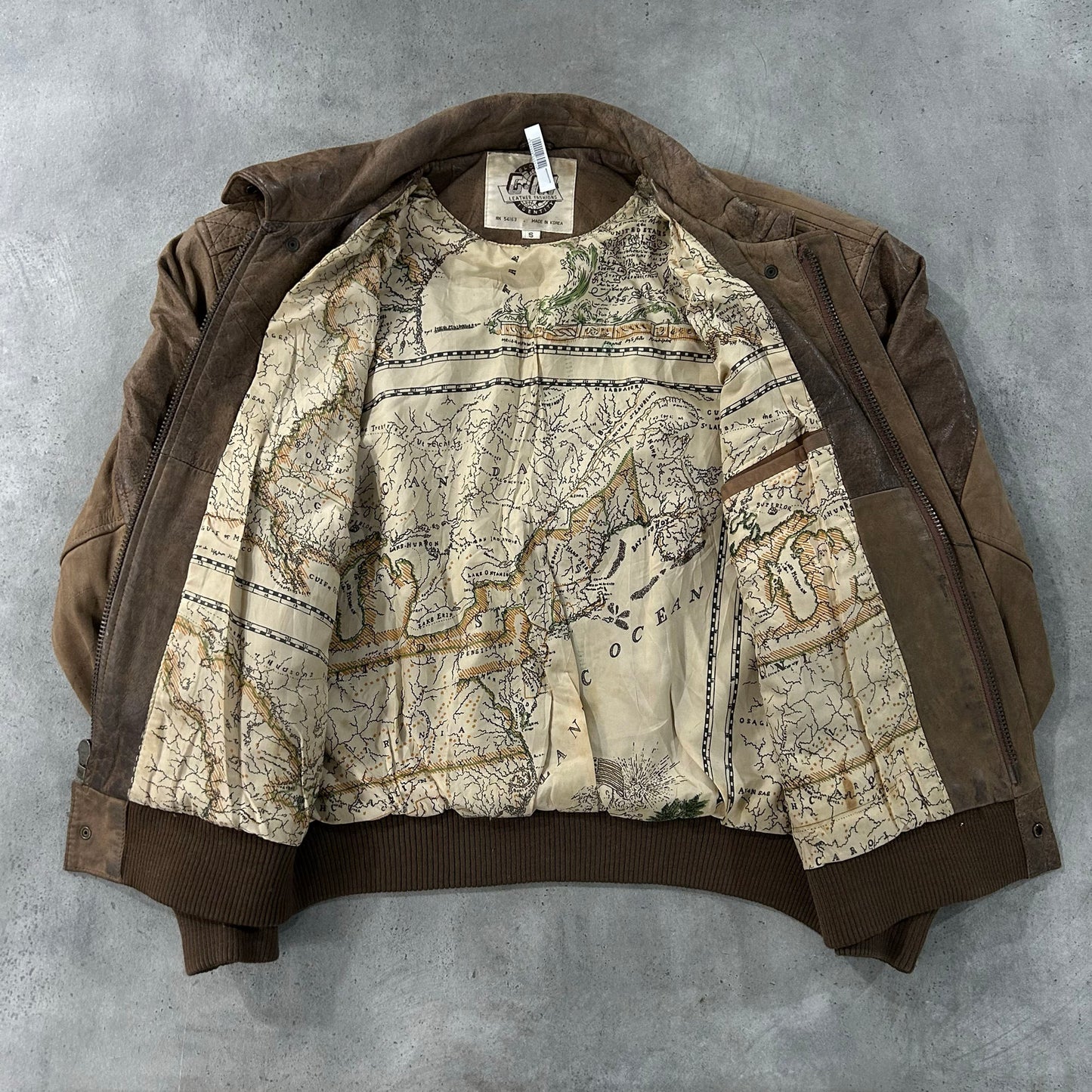 Vintage 70s-90s South Korea Military A-2 Leather Jackets