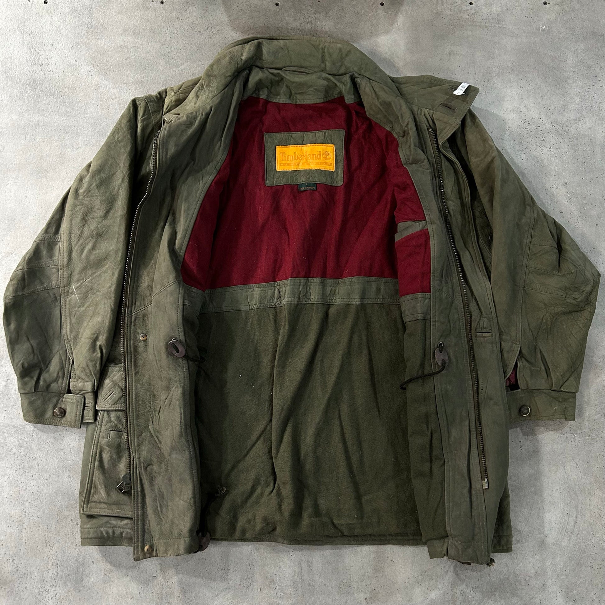 Vintage 70s-90s Portugal Timberland Workwear Mid-Length Leather Jackets