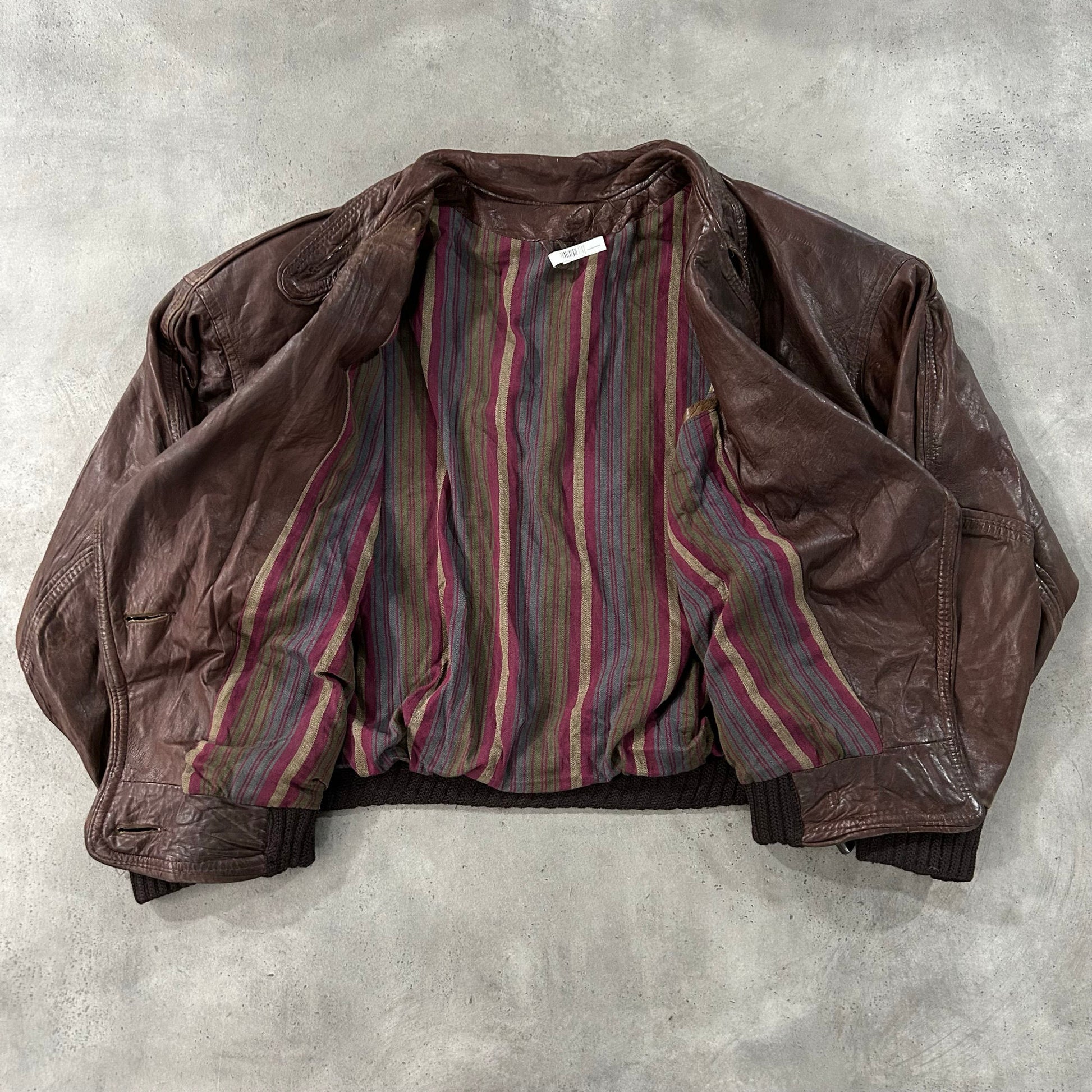 Vintage 70s-90s France Redskins Military Flight Leather Jackets