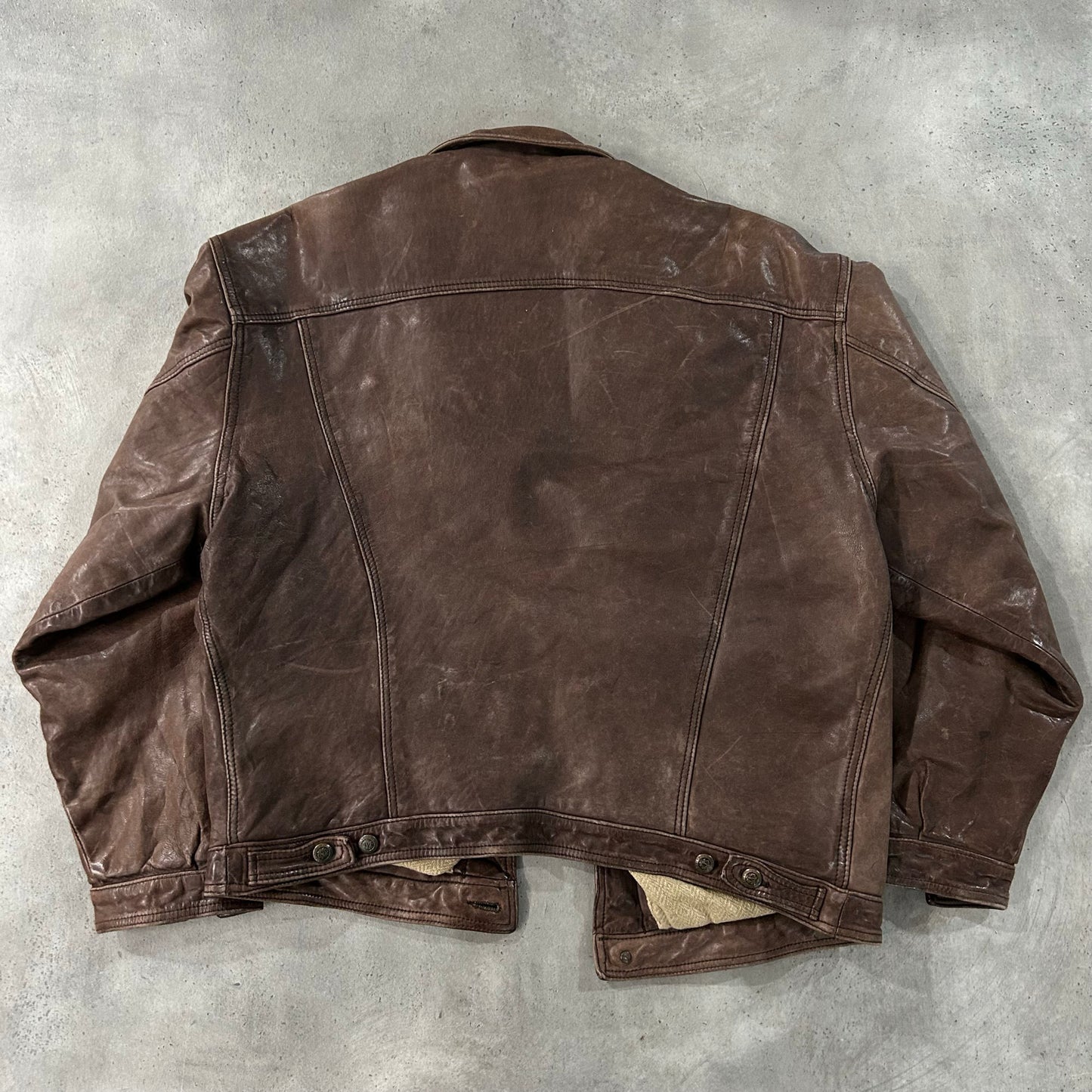 Vintage 70s-90s Italy Marlboro Workwear Leather Jackets