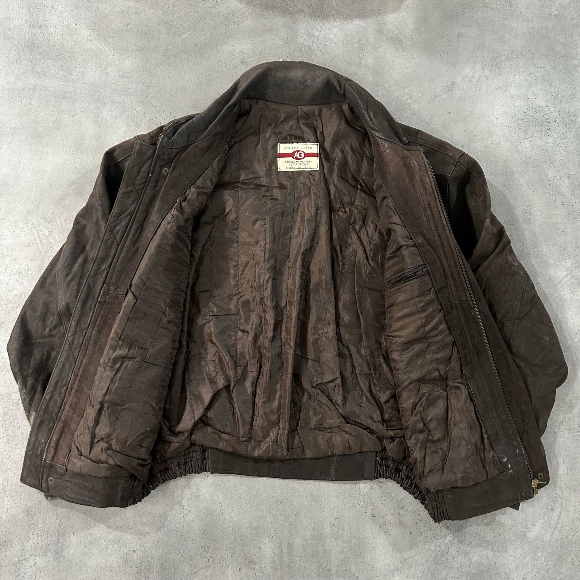 Vintage 70s-90s Italy Flight Leather Jackets