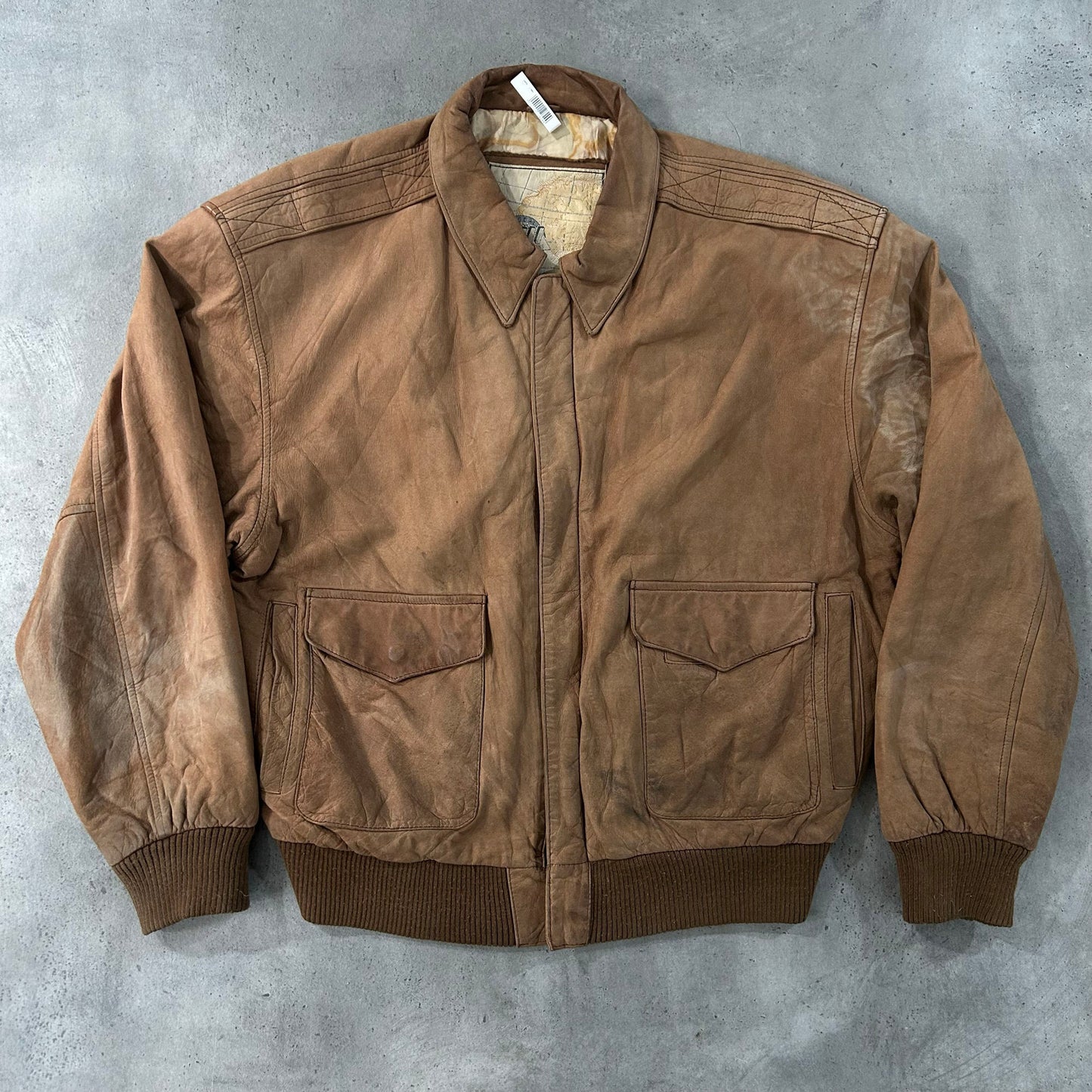 Vintage 70s-90s South Korea Military A-2 Leather Jackets