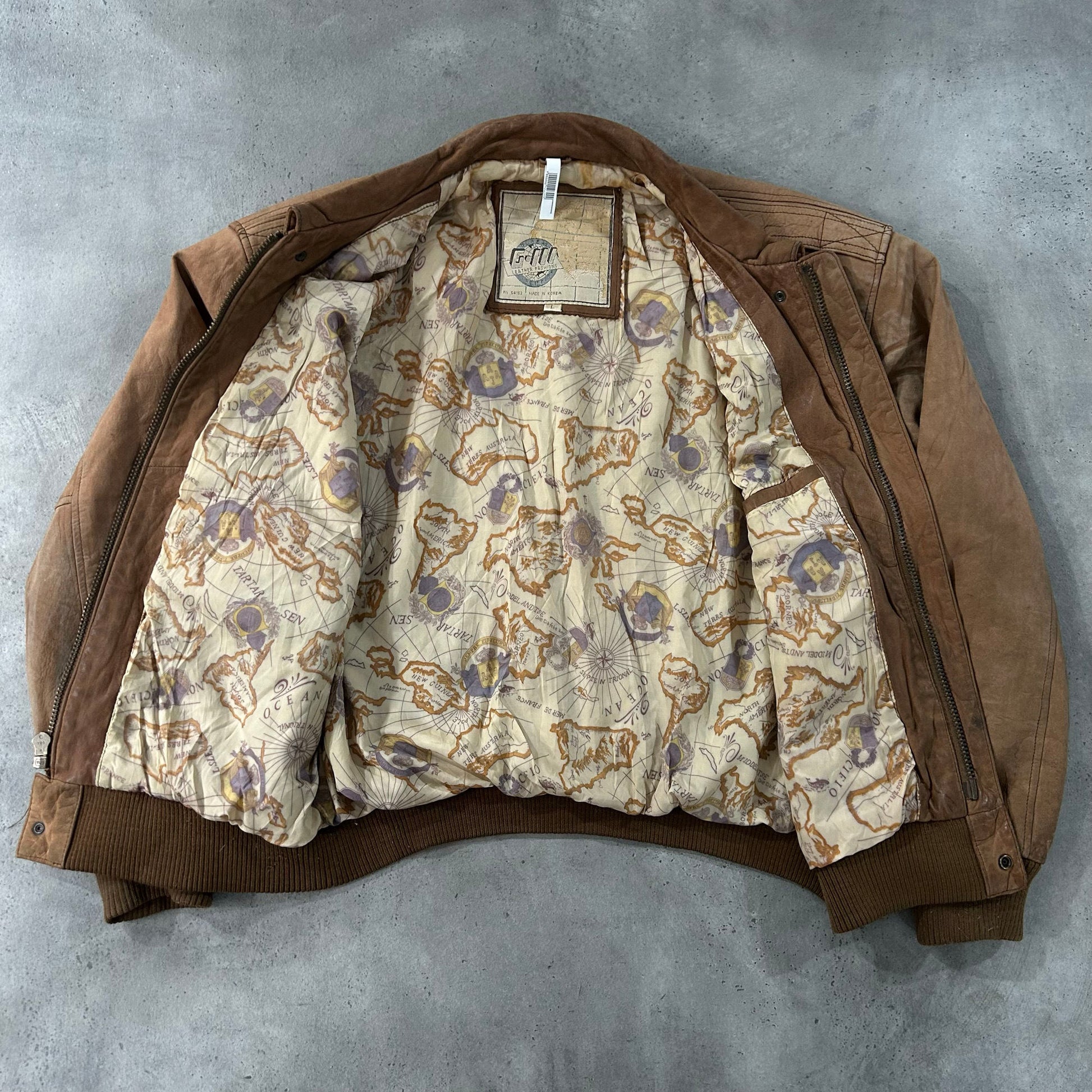 Vintage 70s-90s South Korea Military A-2 Leather Jackets