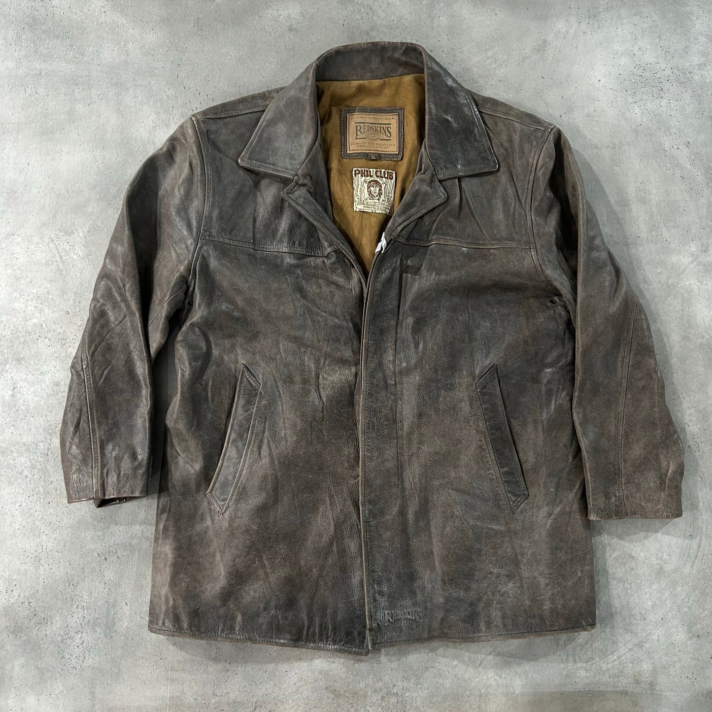 Vintage 70s-90s France Redskins Mid-Length Leather Jackets