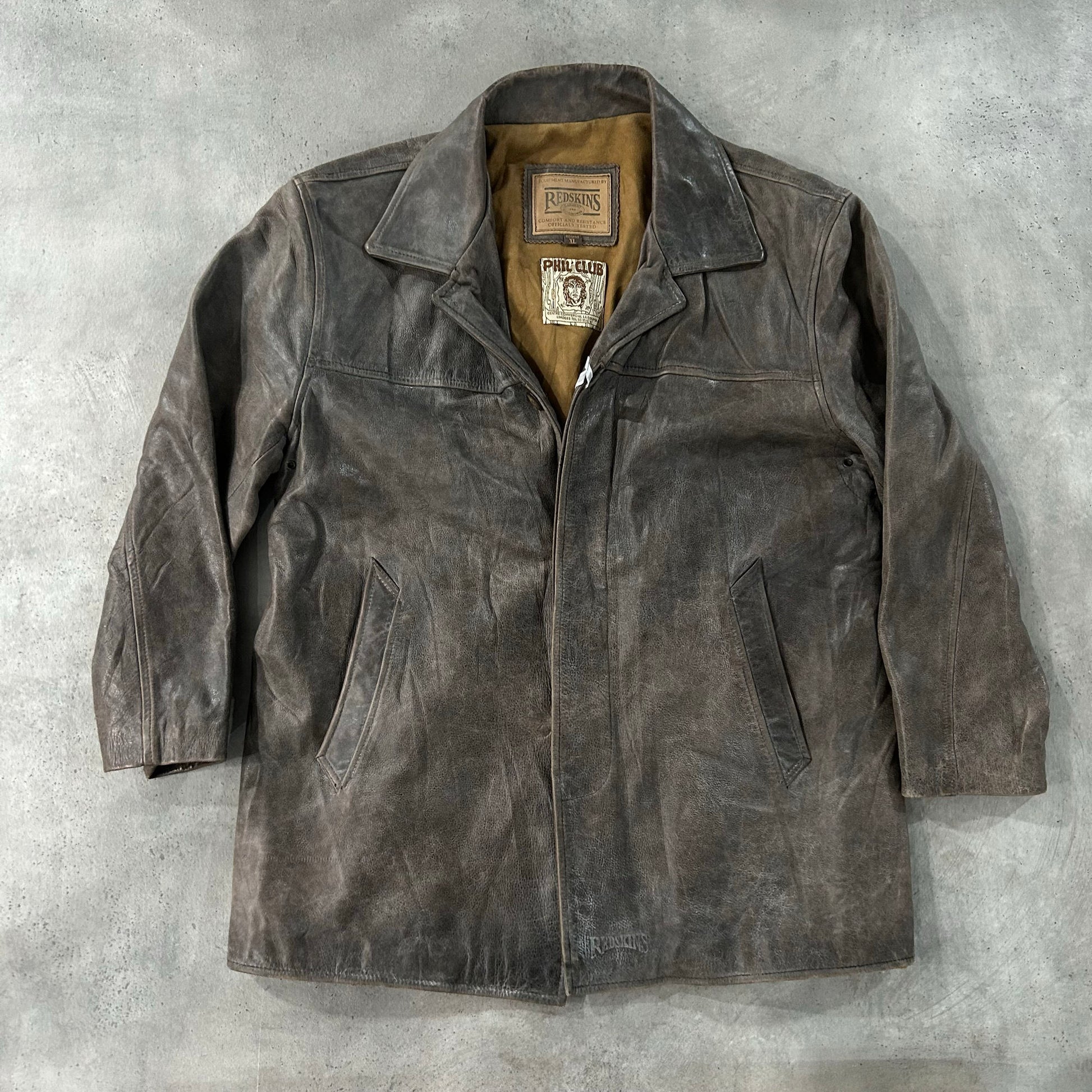 Vintage 70s-90s France Redskins Mid-Length Leather Jackets