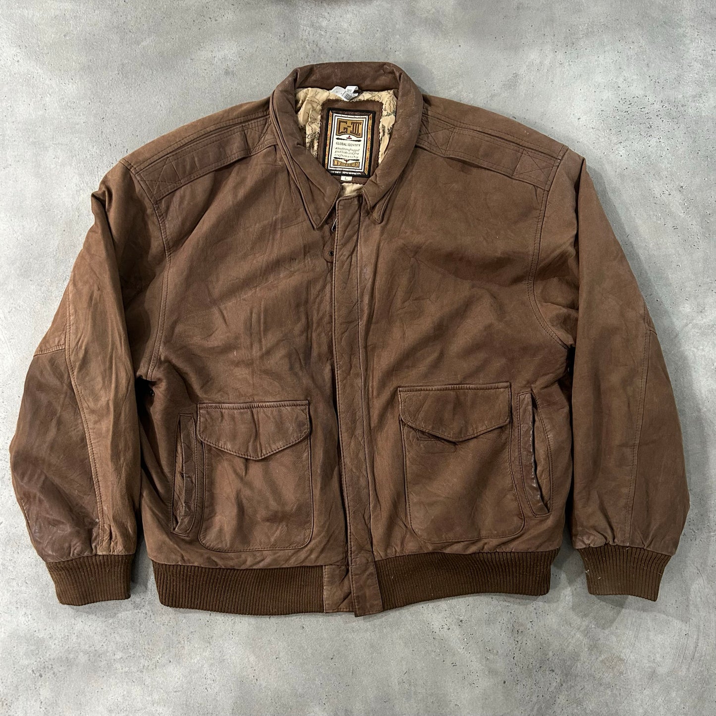 Vintage 70s-90s South Korea Military A-2 Leather Jackets