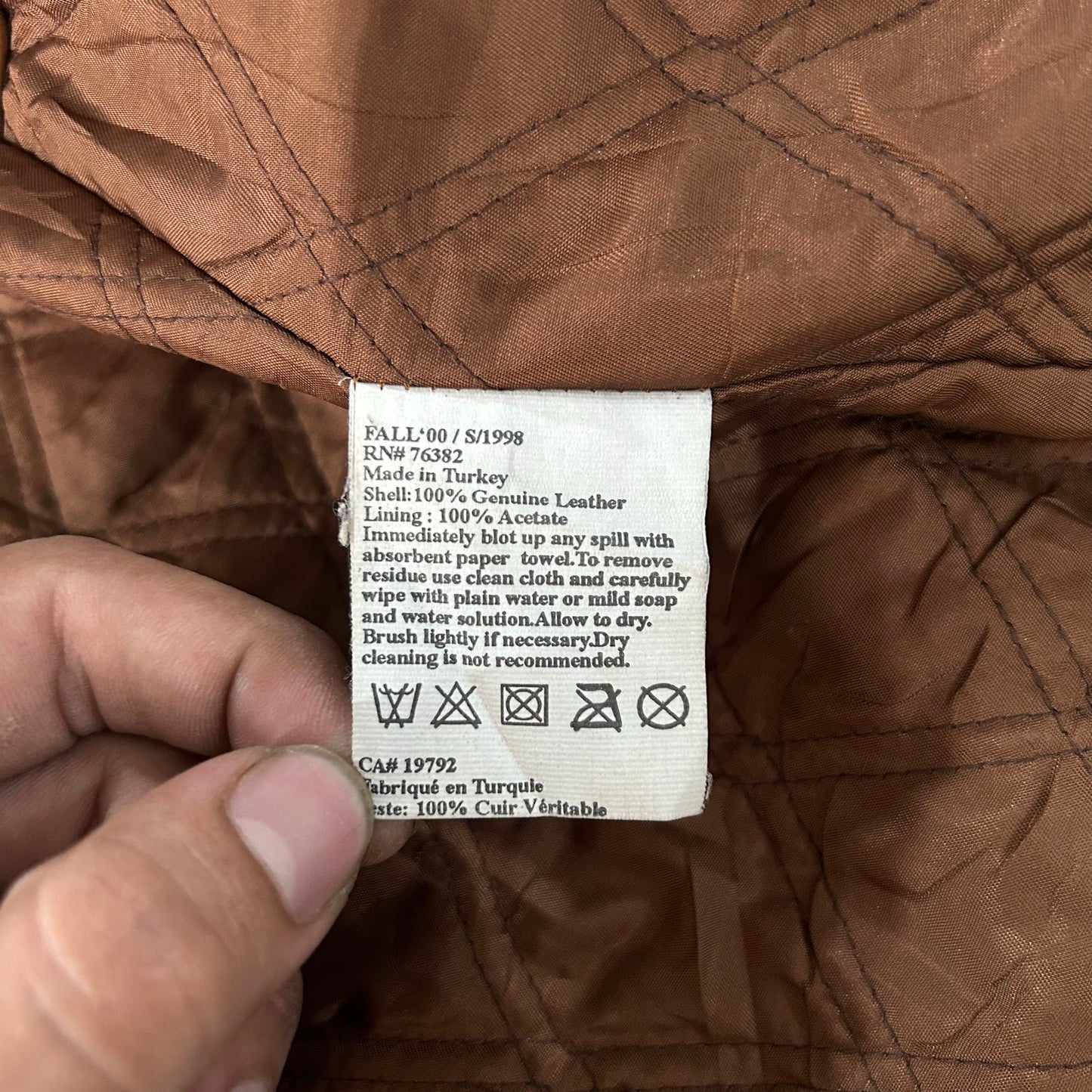Vintage Turkey Timberland Workwear Mid-Length Leather Jackets