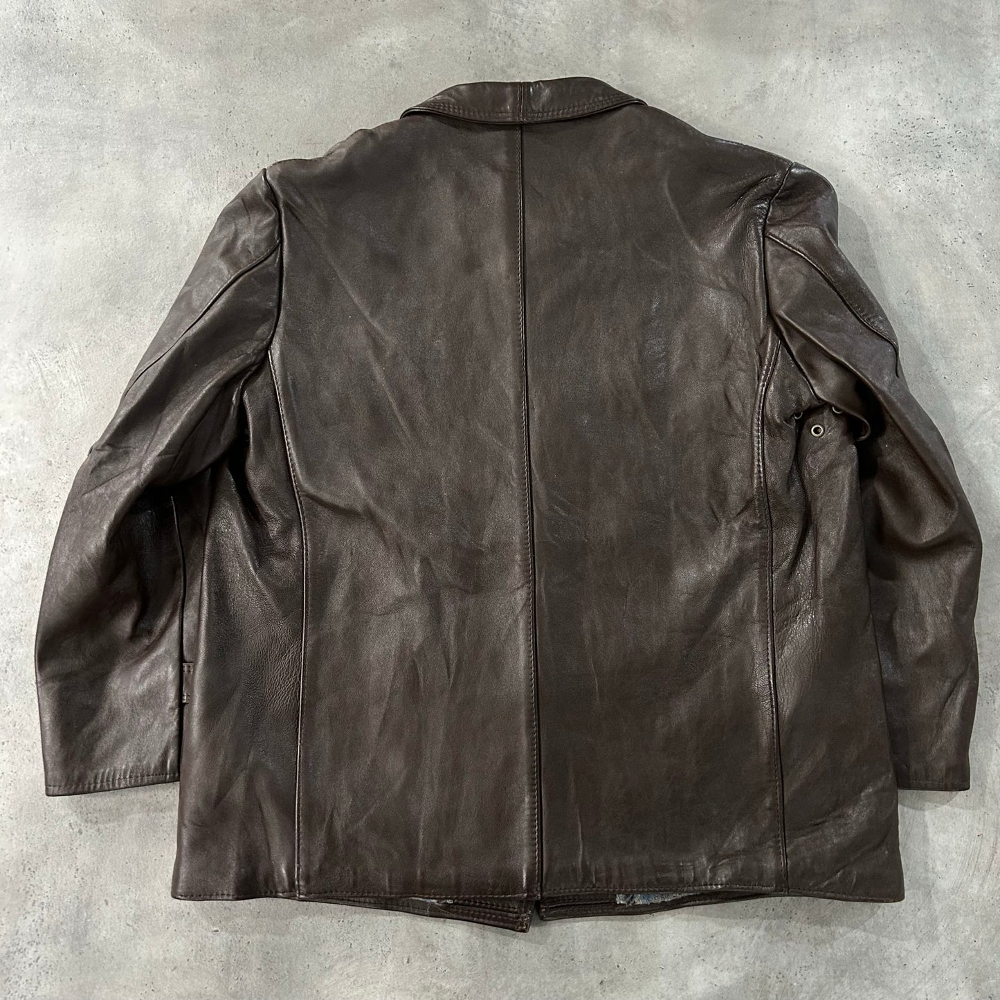 Vintage 50s-60s France Workwear Mid-Length Leather Jackets