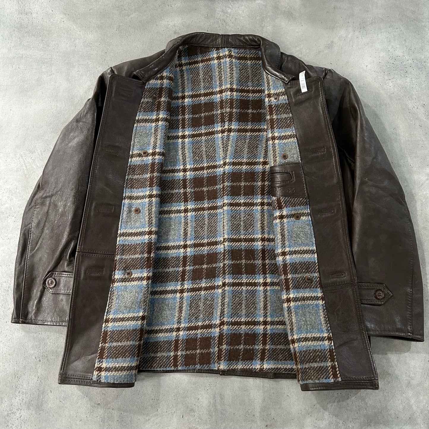 Vintage 50s-60s France Workwear Mid-Length Leather Jackets