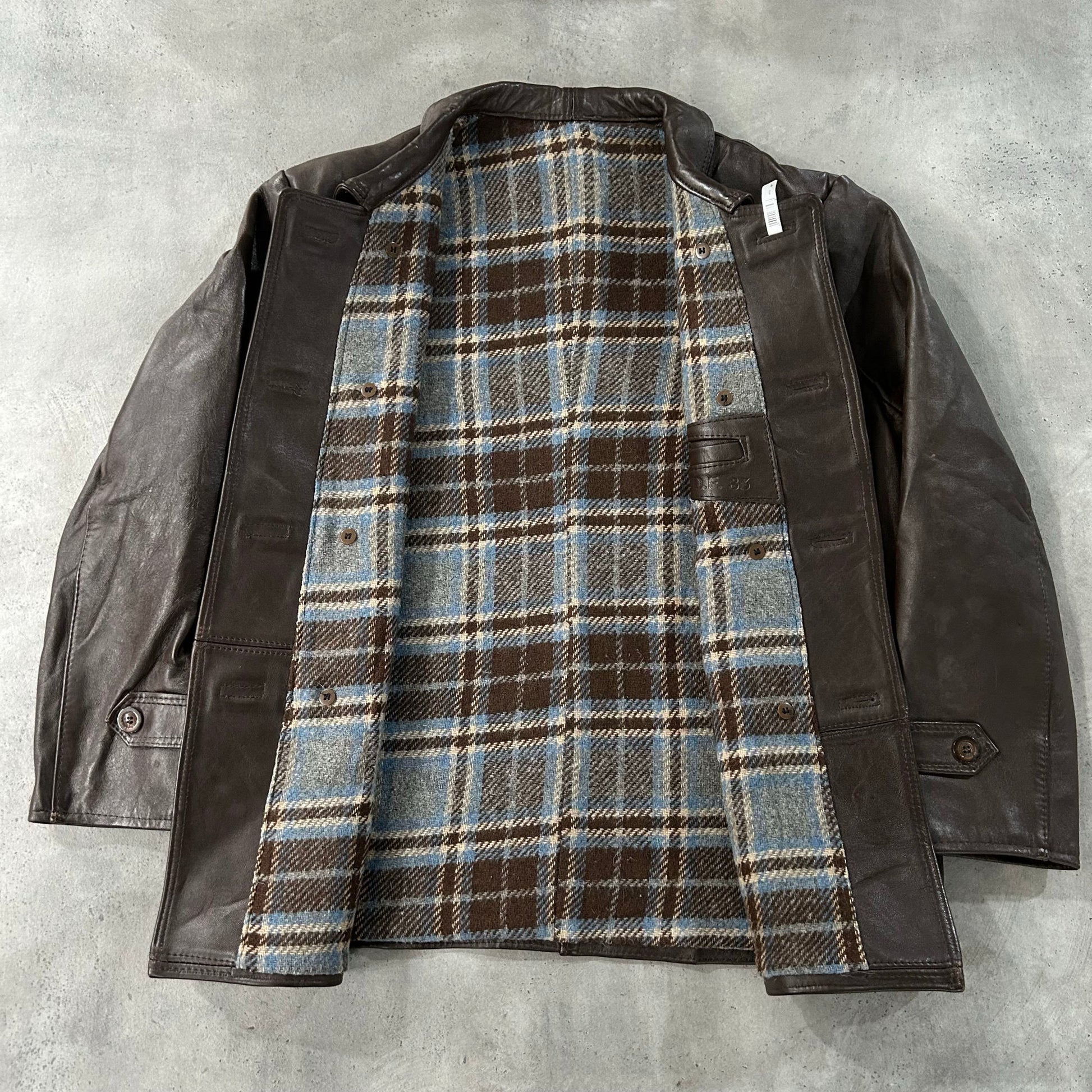 Vintage 50s-60s France Workwear Mid-Length Leather Jackets