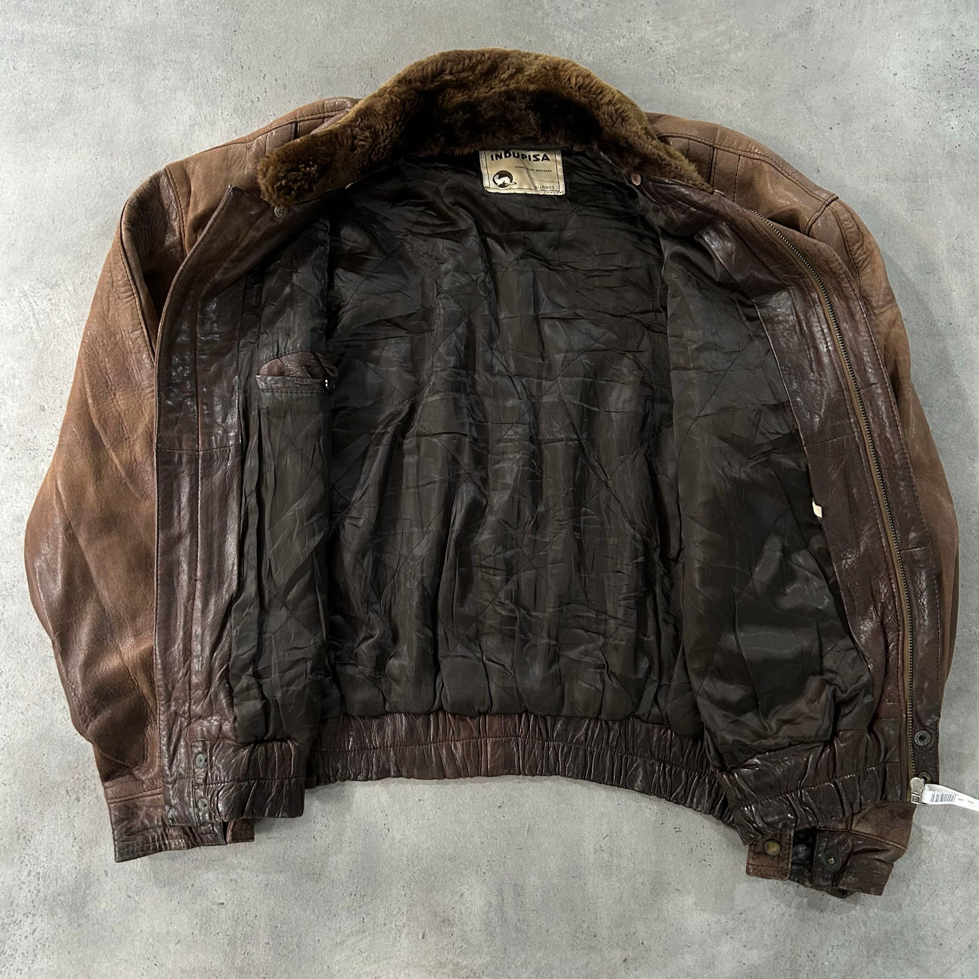 Vintage 70s-90s Spain Military Flight Leather Jackets