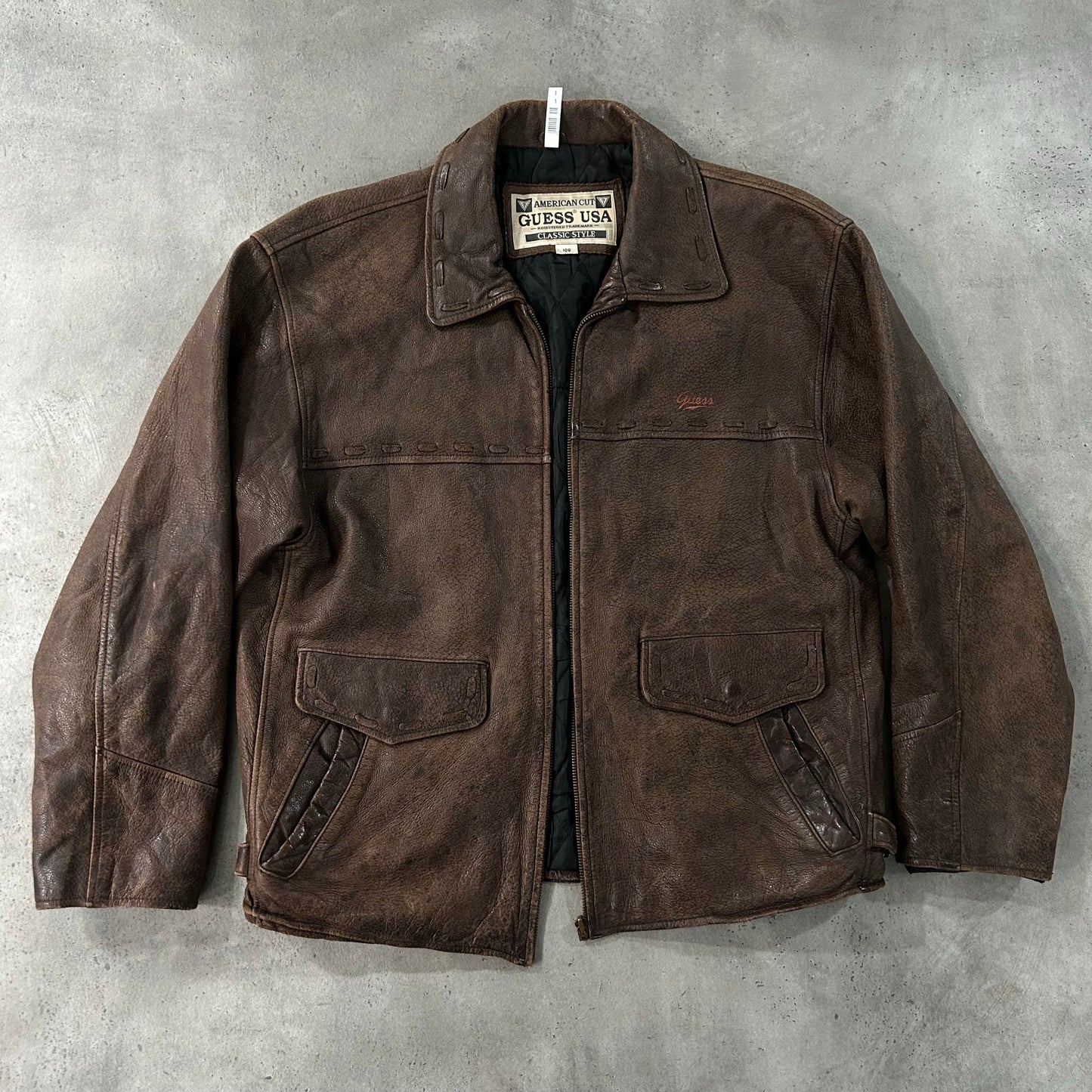Vintage 70s-90s South Korea Guess Retro Leather Jackets