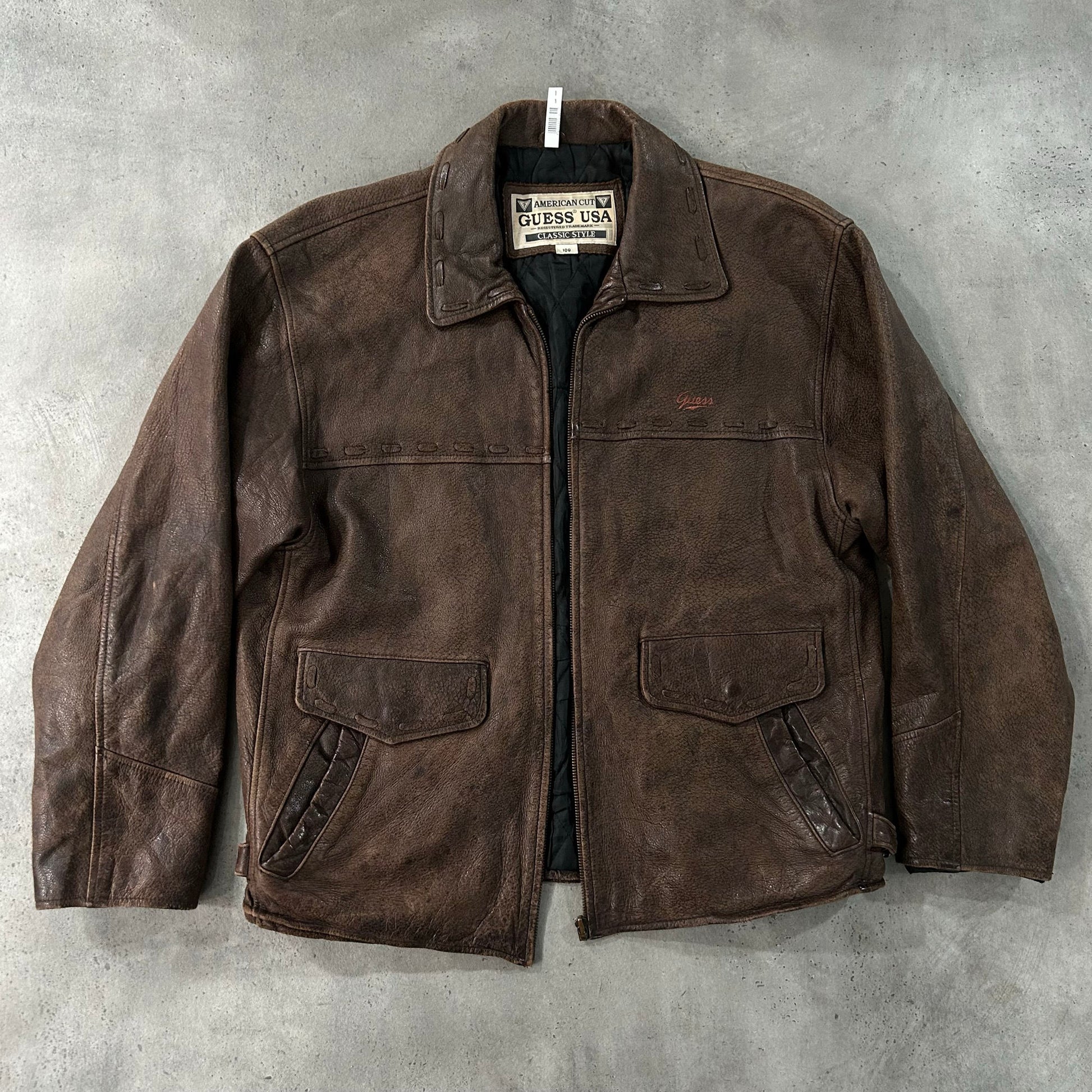 Vintage 70s-90s South Korea Guess Retro Leather Jackets