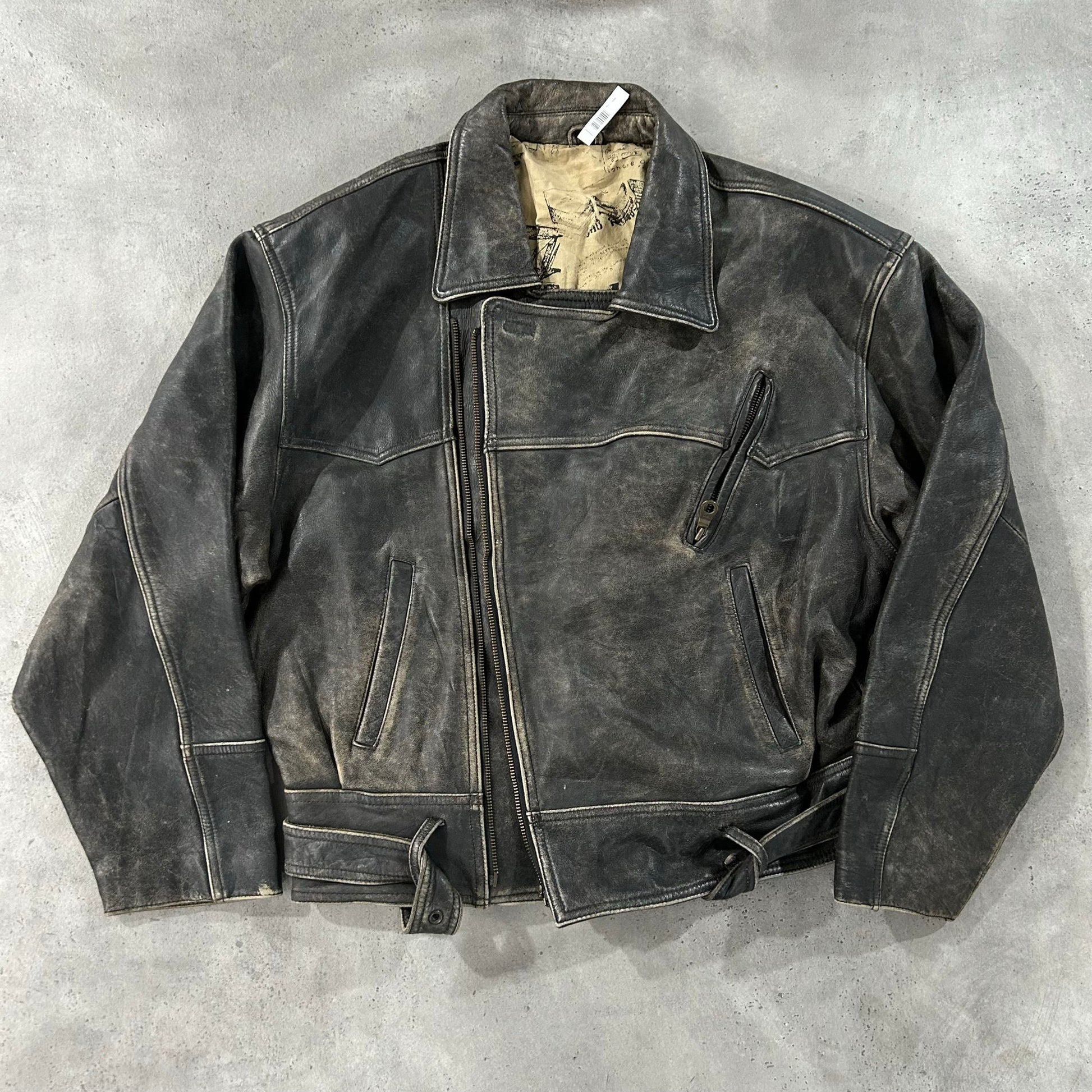 Vintage 70s-90s Chevignon Double Rider Leather Jackets