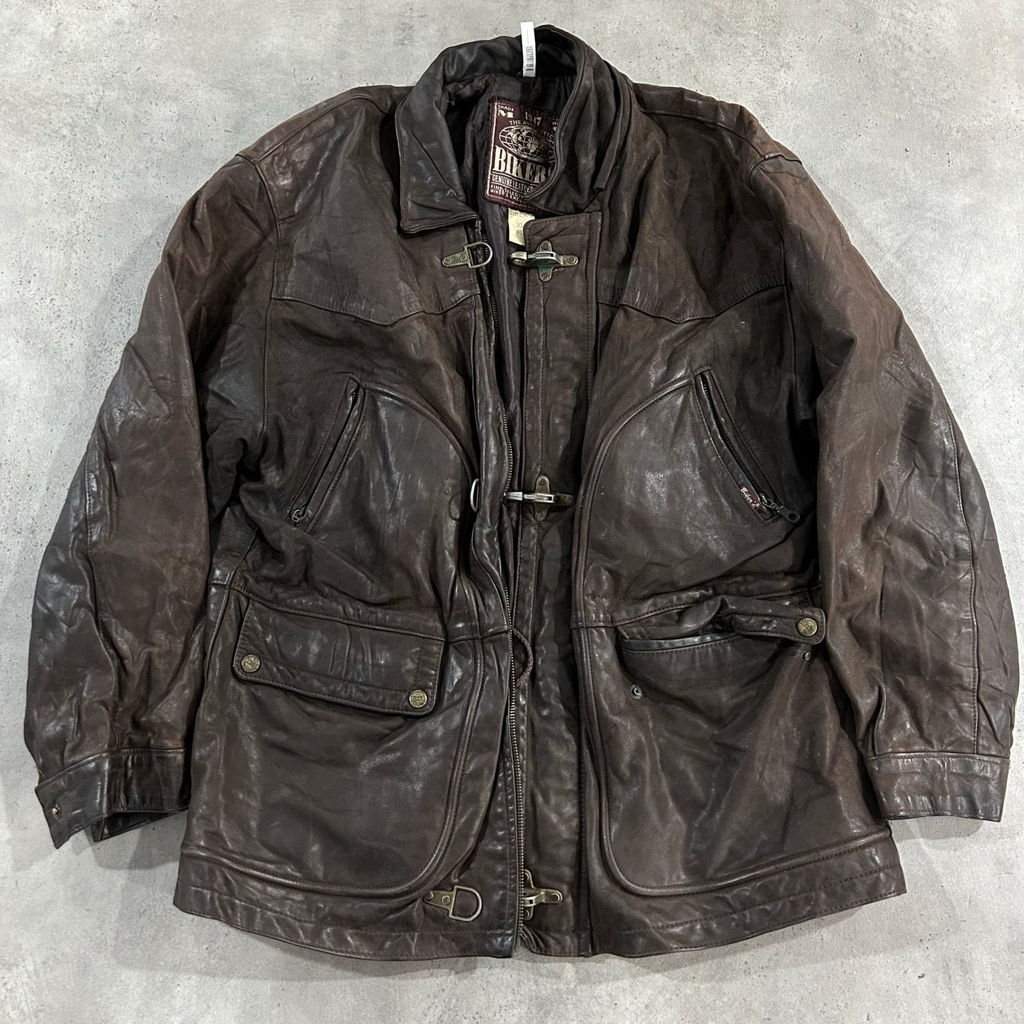 Vintage 70s-90s France Mid-Length Leather Jackets