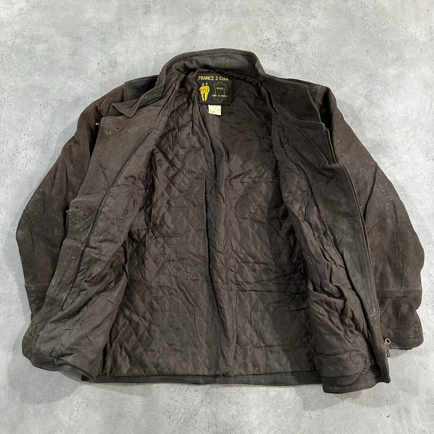 Vintage 70s-90s France Workwear Mid-Length Leather Jackets